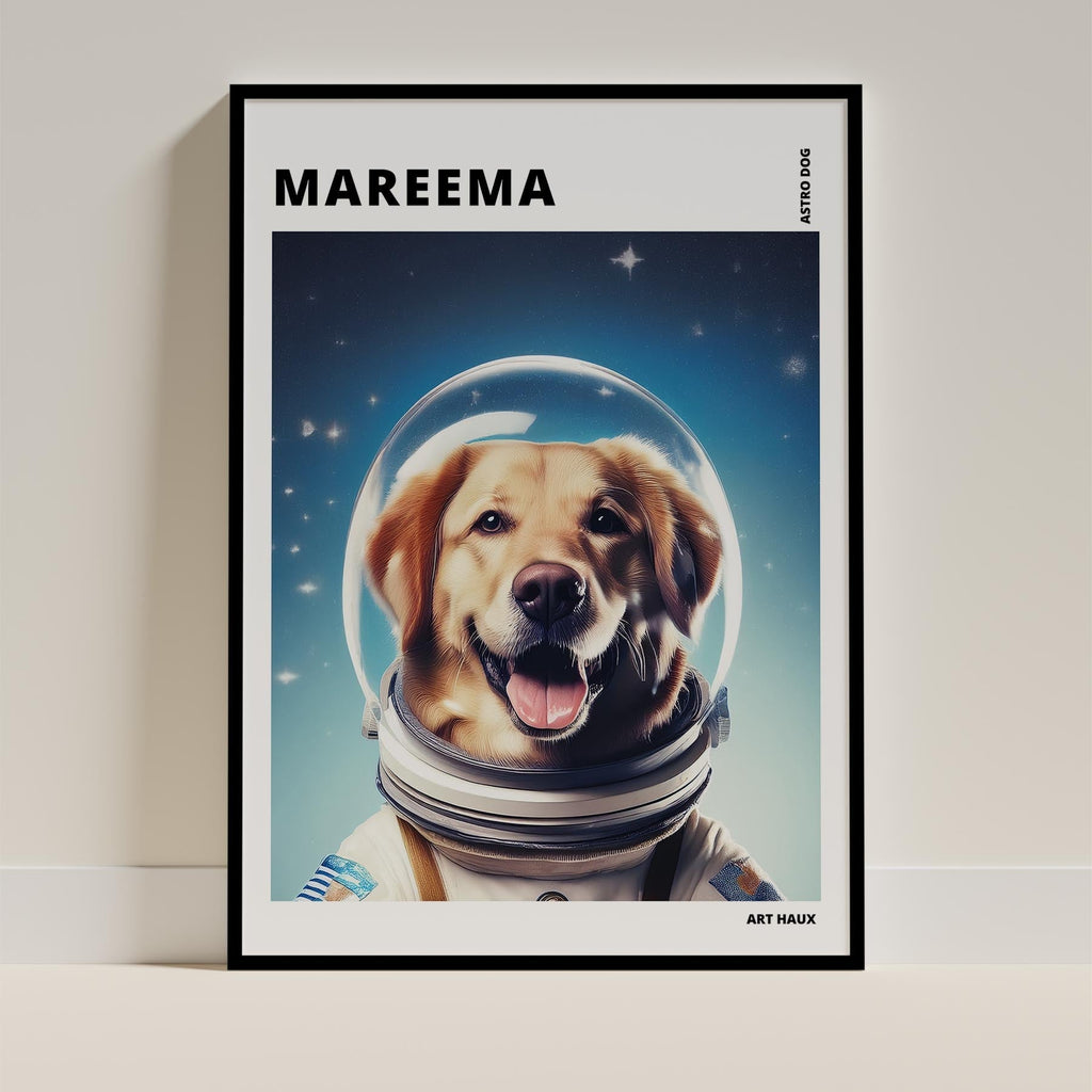 Maremma Astronaut Dog Series with Text Astro Dog image 0