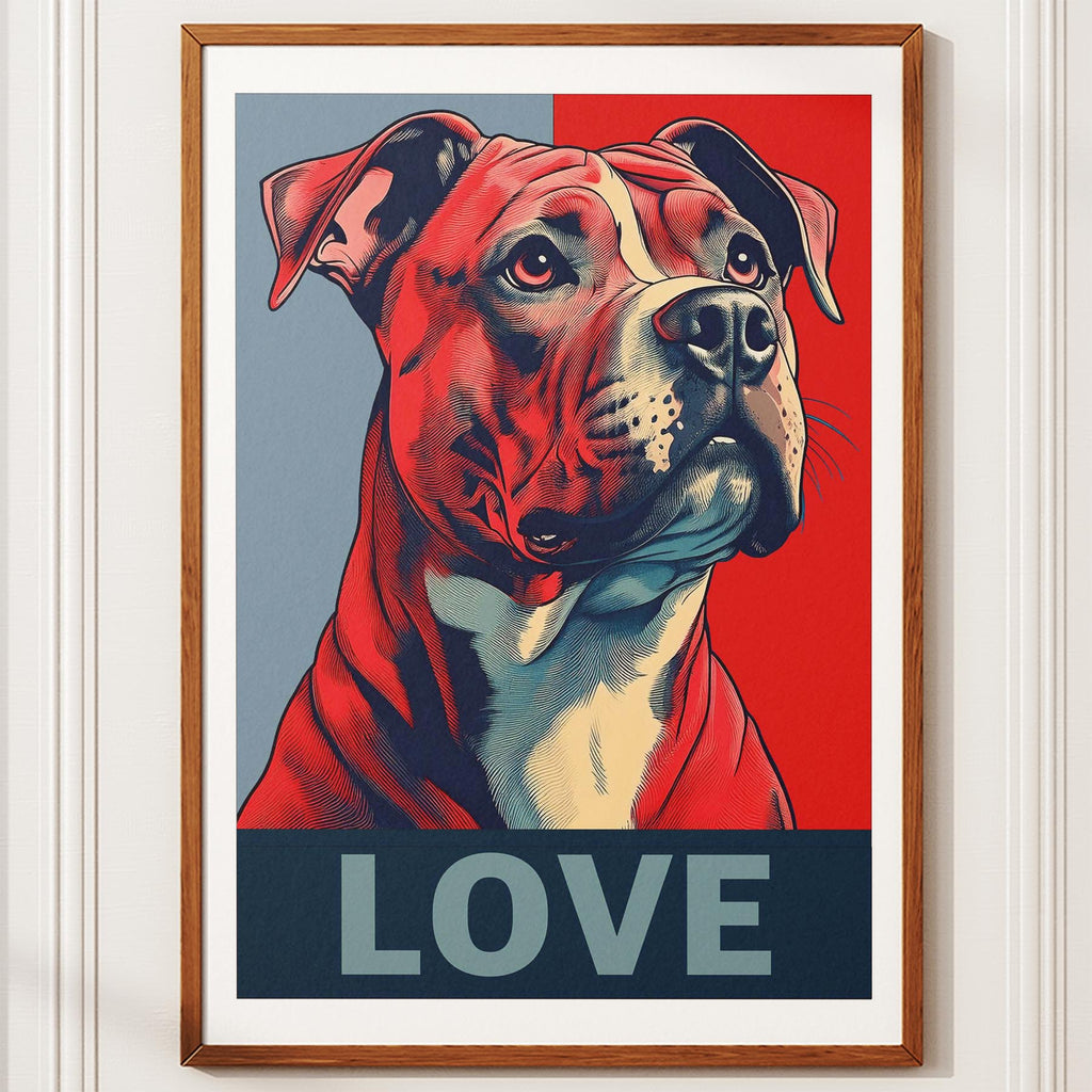 American Pitbull Terrier LOVE Series Inspired by the Obama Poster image 10