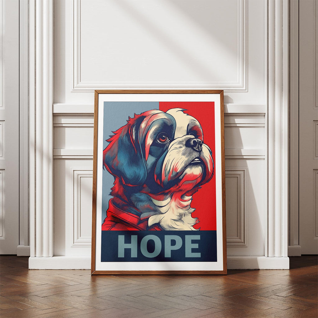 Shih Tzu HOPE Series Inspired by the Obama Poster image 4