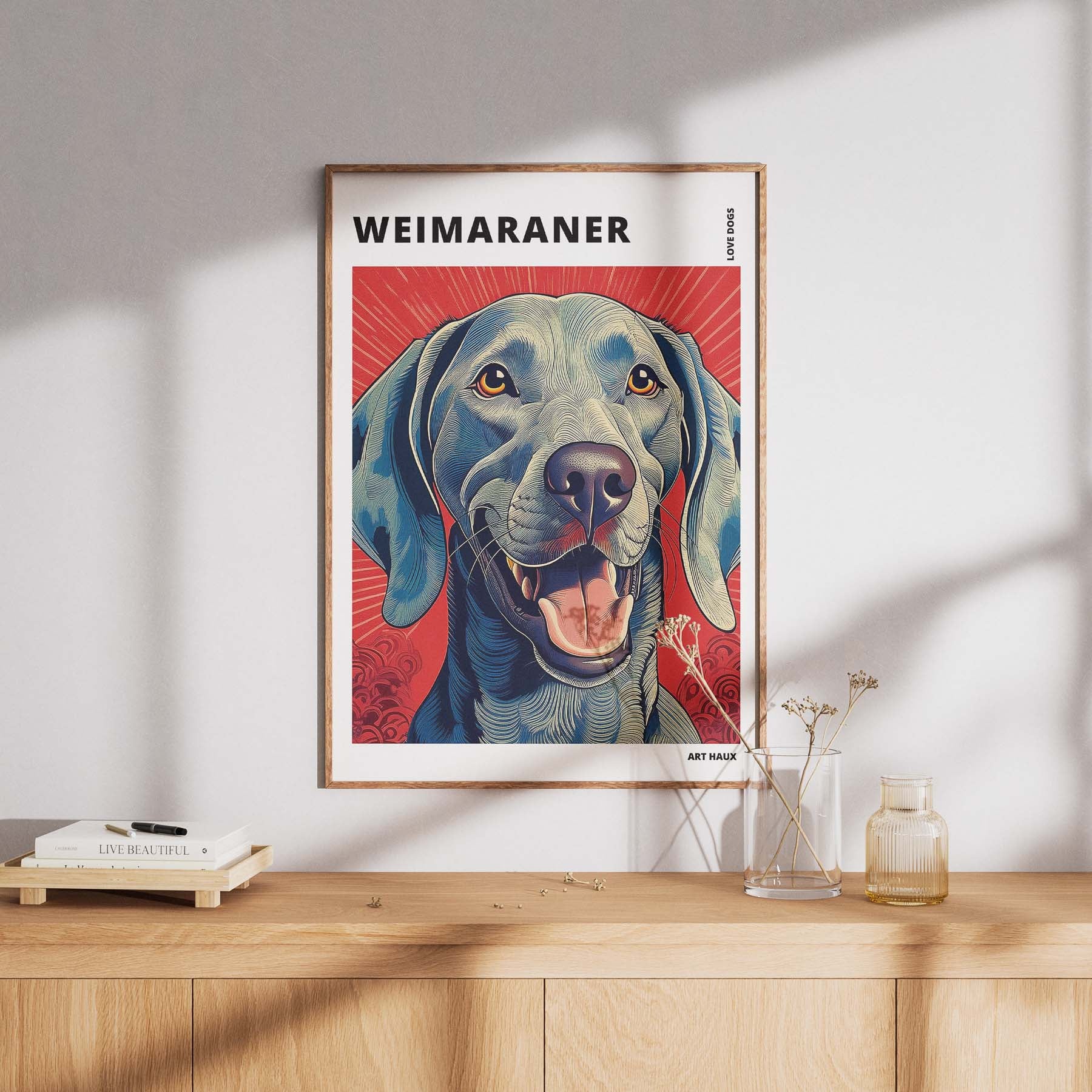 Whippet Hokusai Japanese Inspired Dog Series with Text image 7