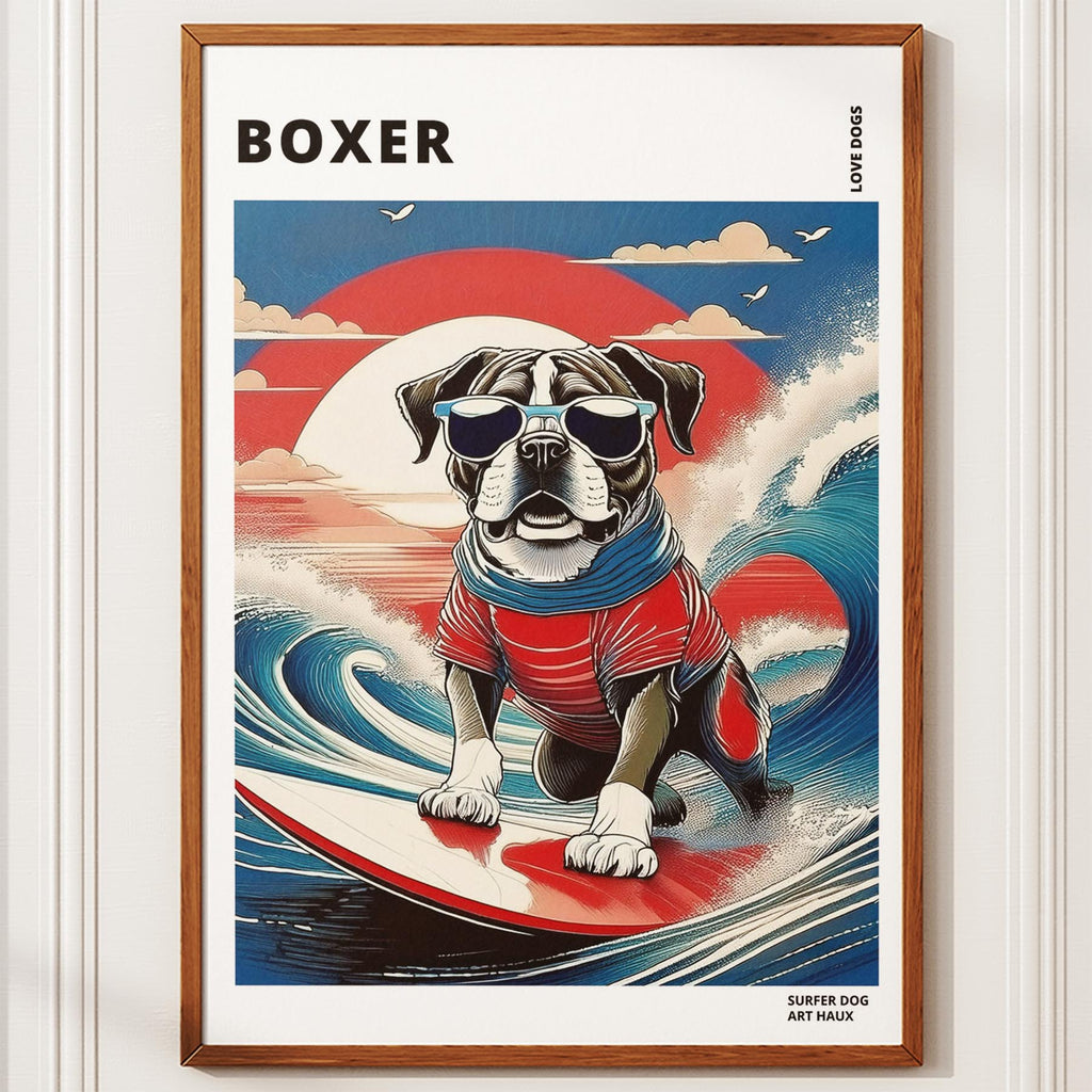 Boxer Hokosai Surfer Dogs 1 image 10