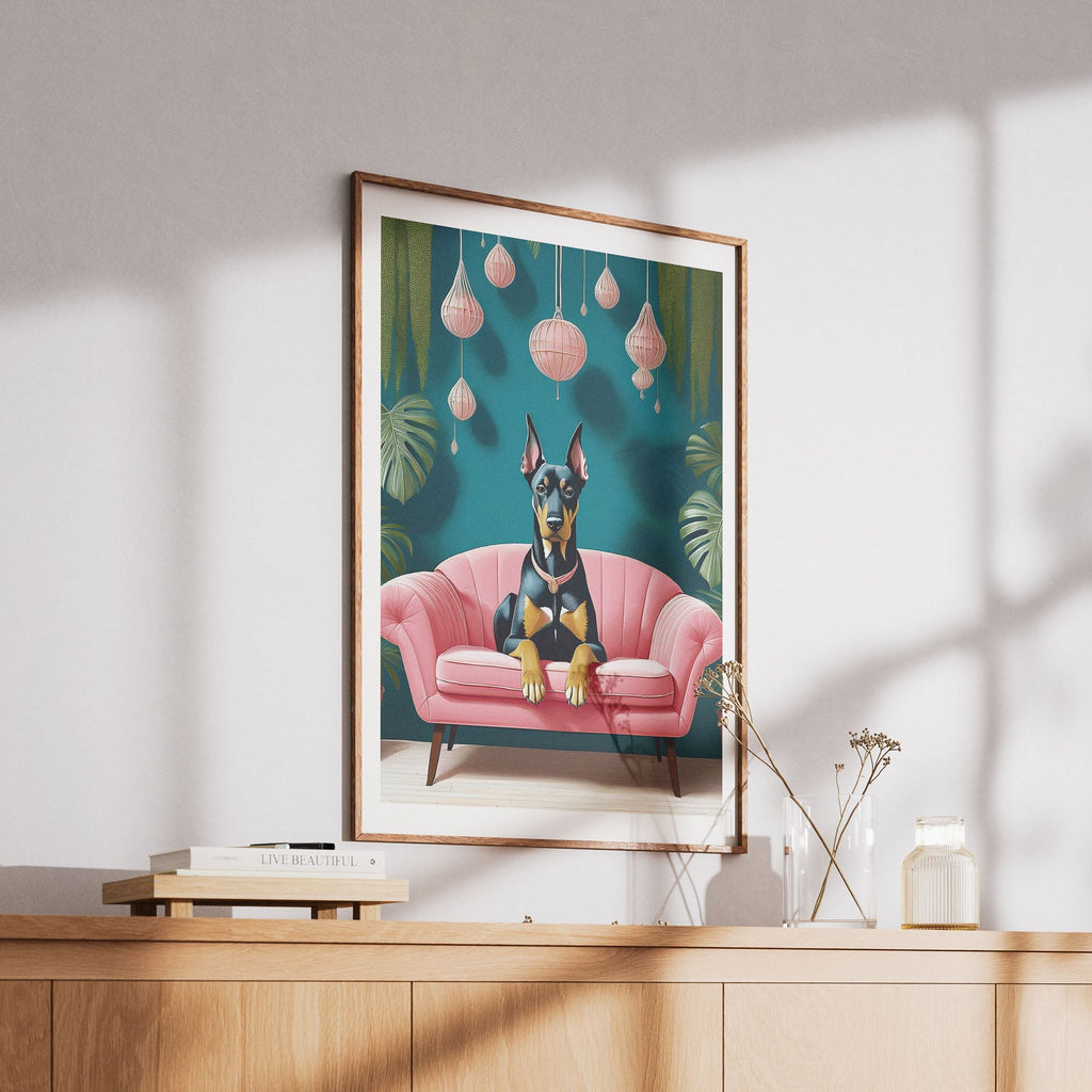 Doberman  Just Lounging Around image 6