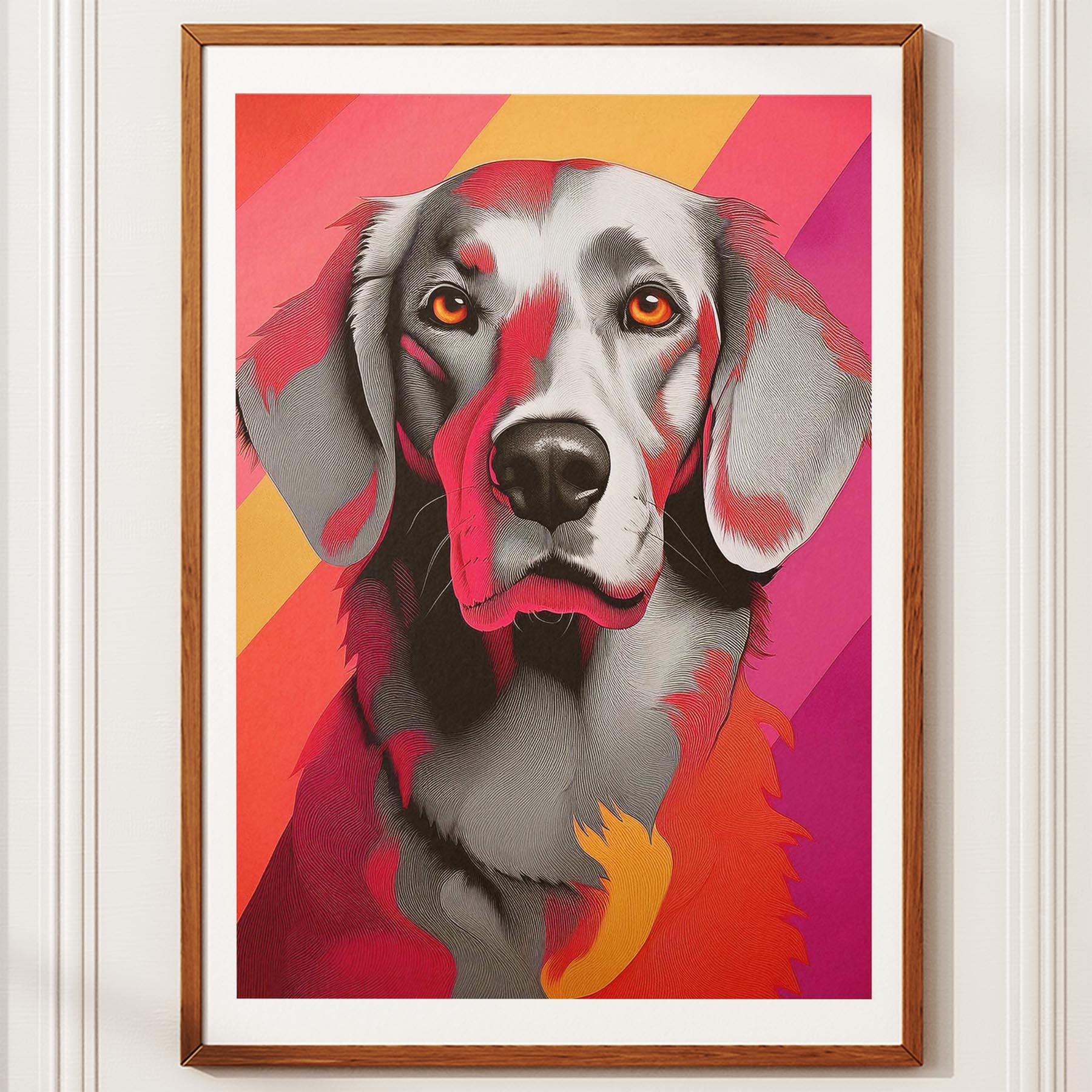 Curly Coated Retriever Modern Pop Dog Series image 10