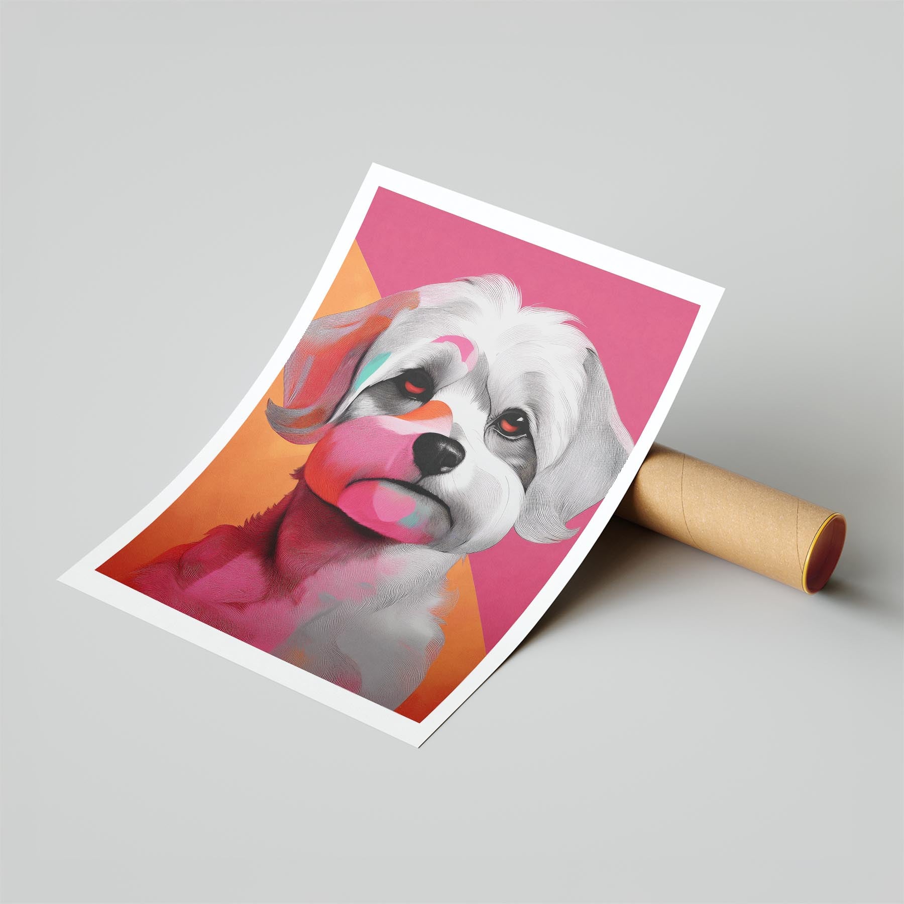 Maltese Modern Pop Dog Series image 6