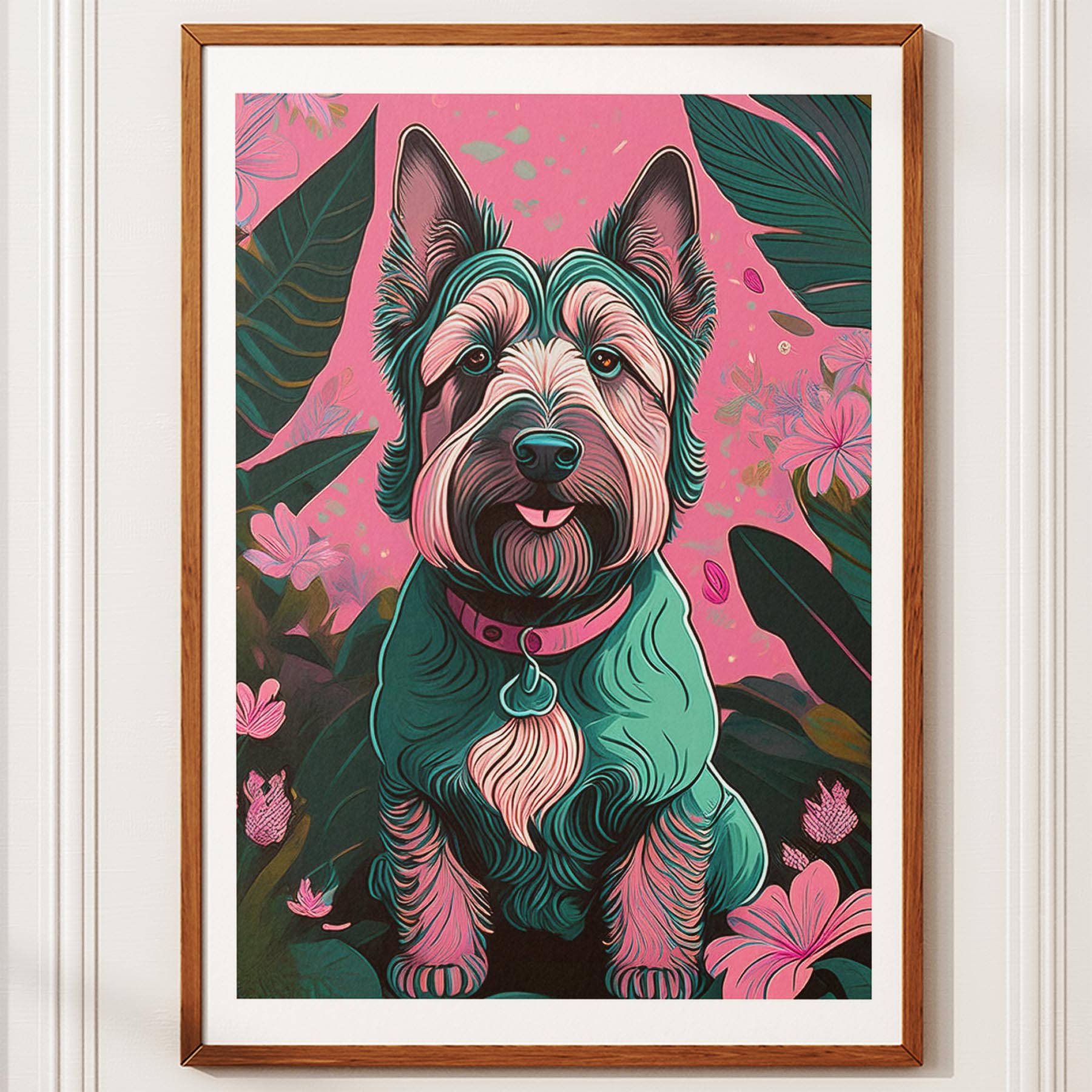 Irish Terrier Flowery Dog image 10