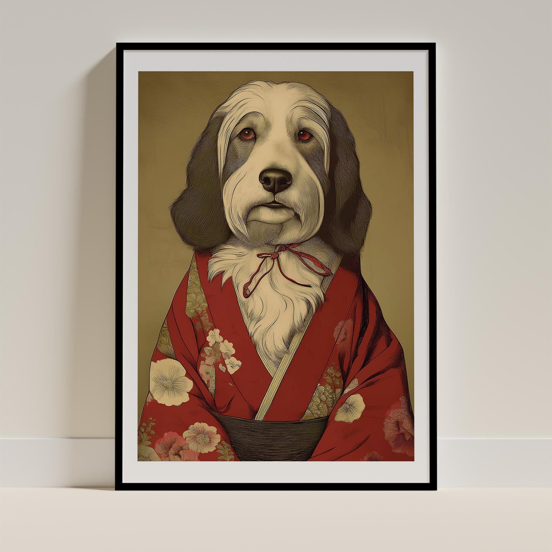 Old English Sheepdog Japanse Kimono Dog Series image 0