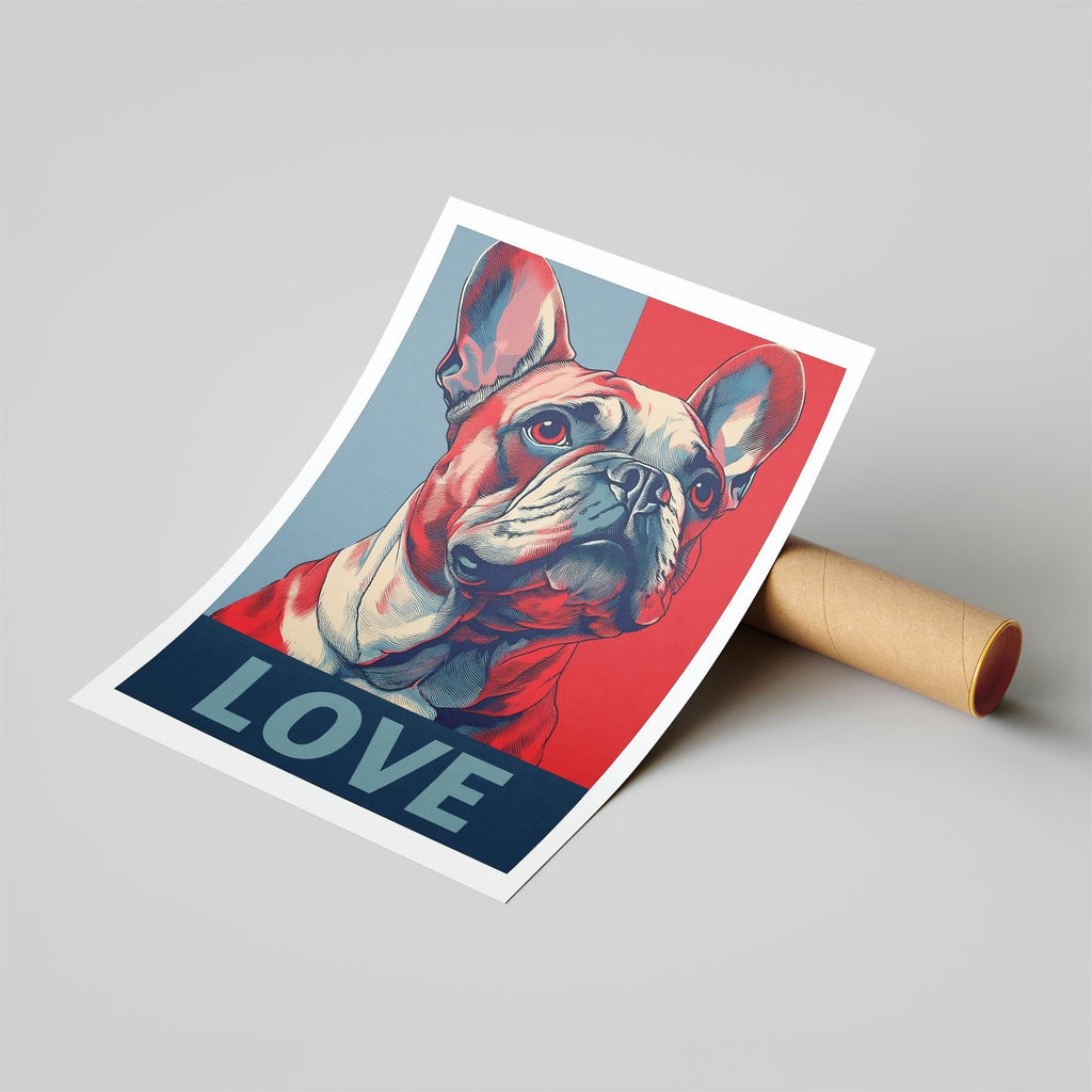 French Bulldog LOVE Series Inspired by the Obama Poster image 6