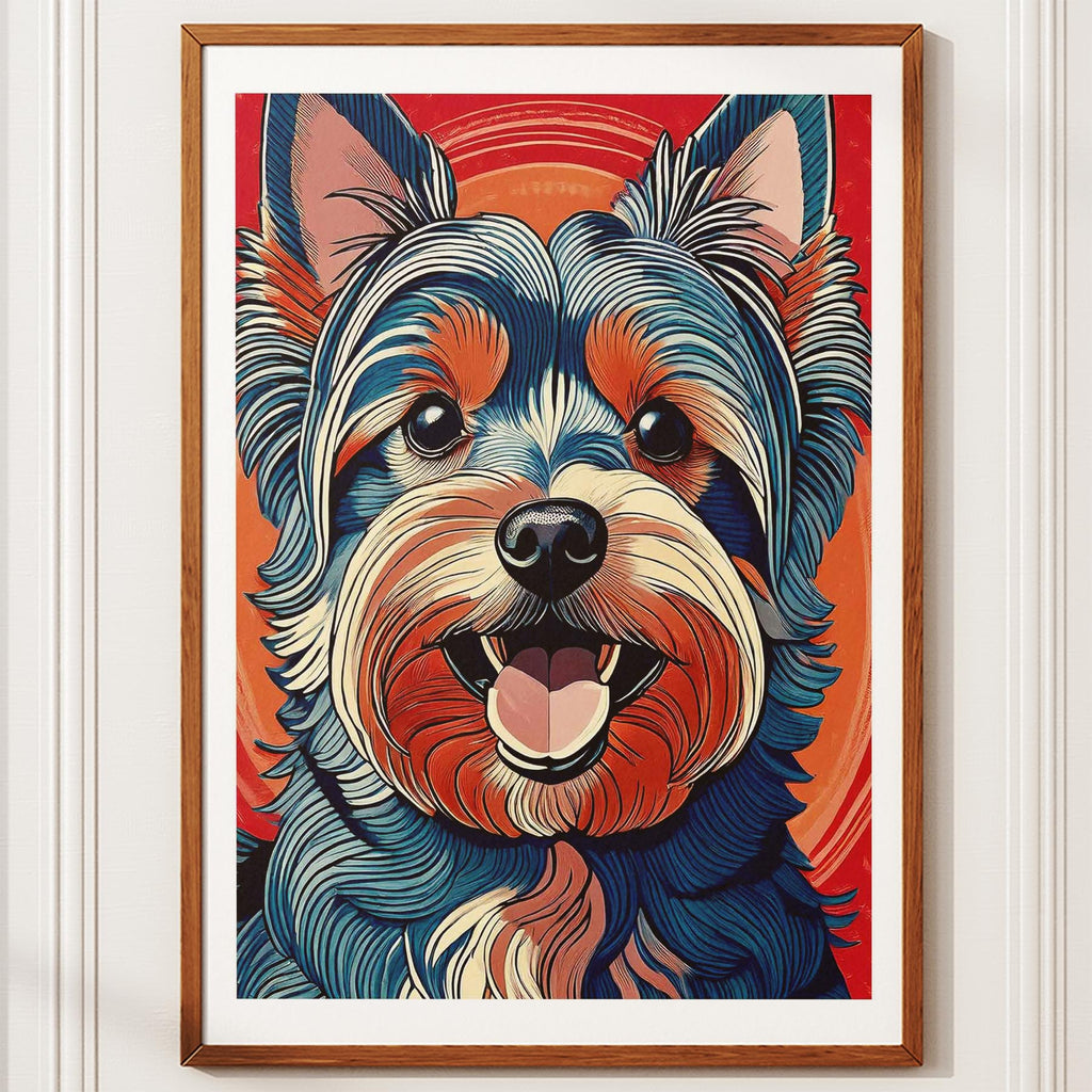 Yorkshire Terrier Hokusai Japanese Inspired Dog Series image 10