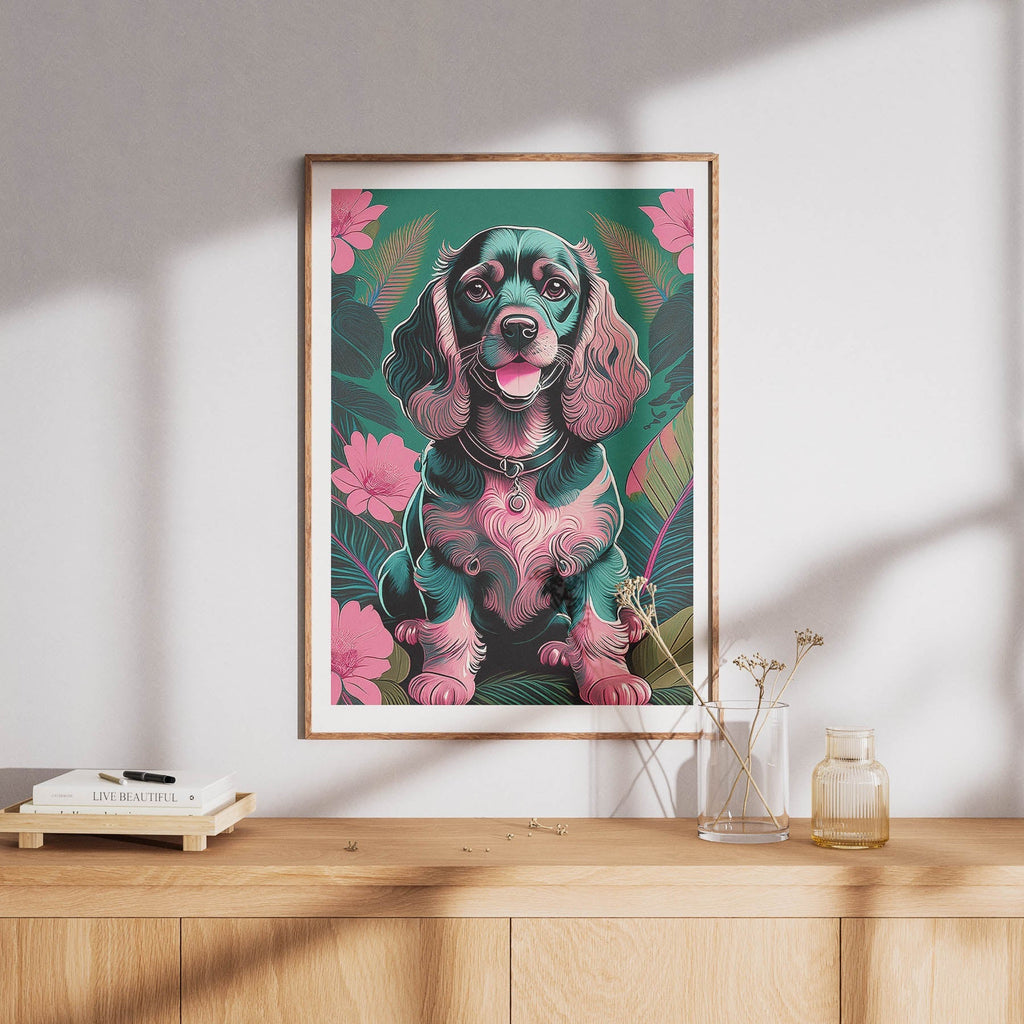 Cocker Spaniel Flowery Dog image 8