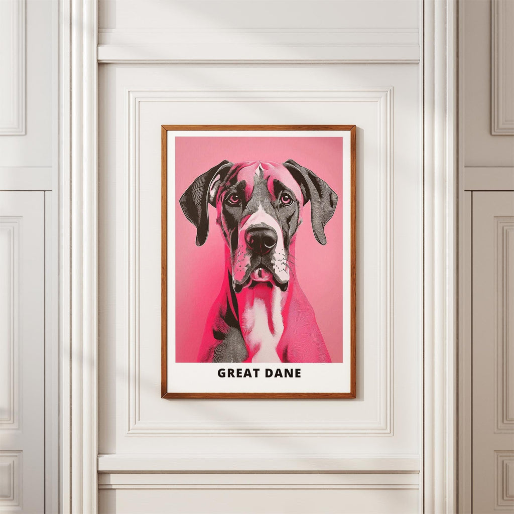 Great Dane Pink and Black Dog Series 4 image 3