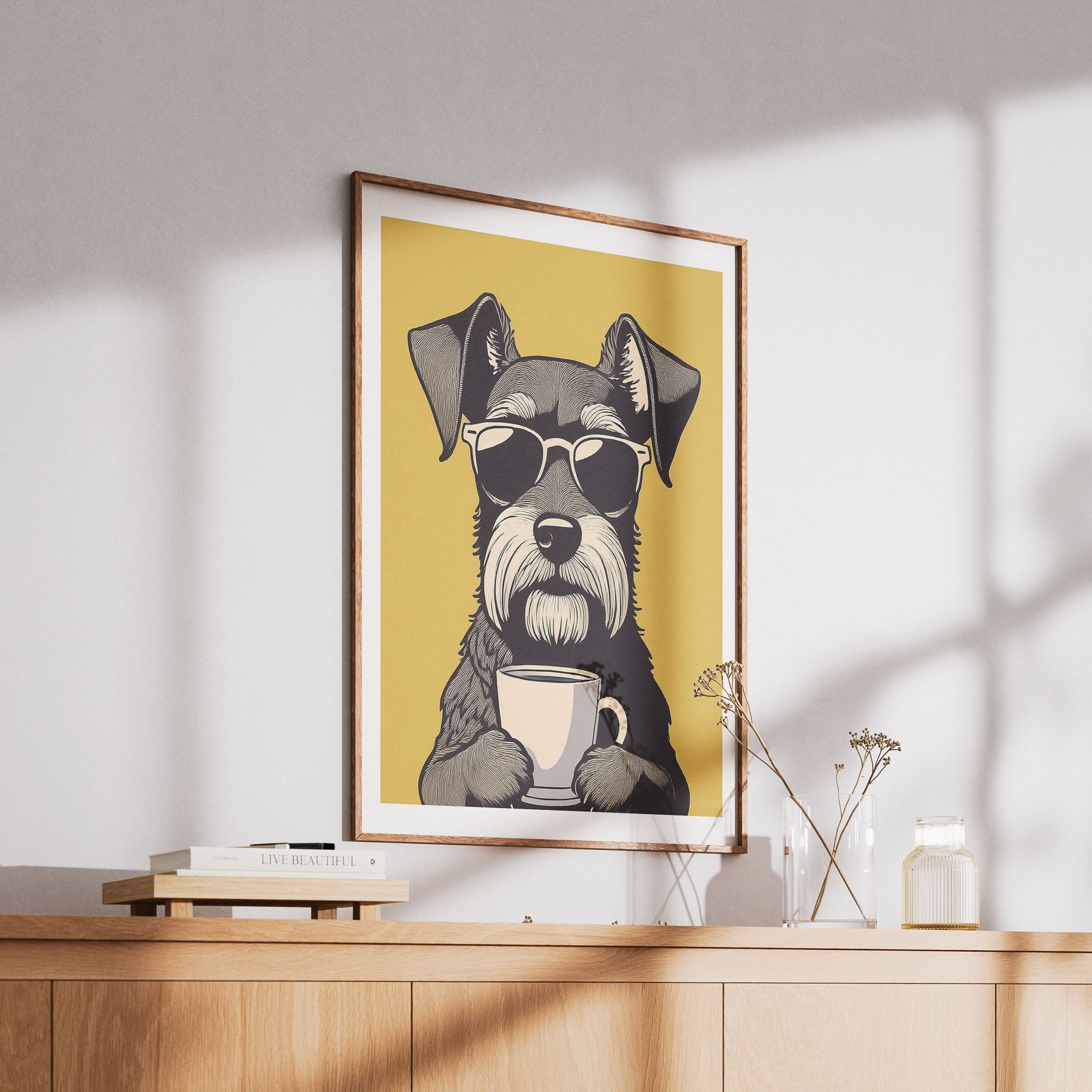 Miniature Schnauzer 1 Chillin Coffee Dog image 6