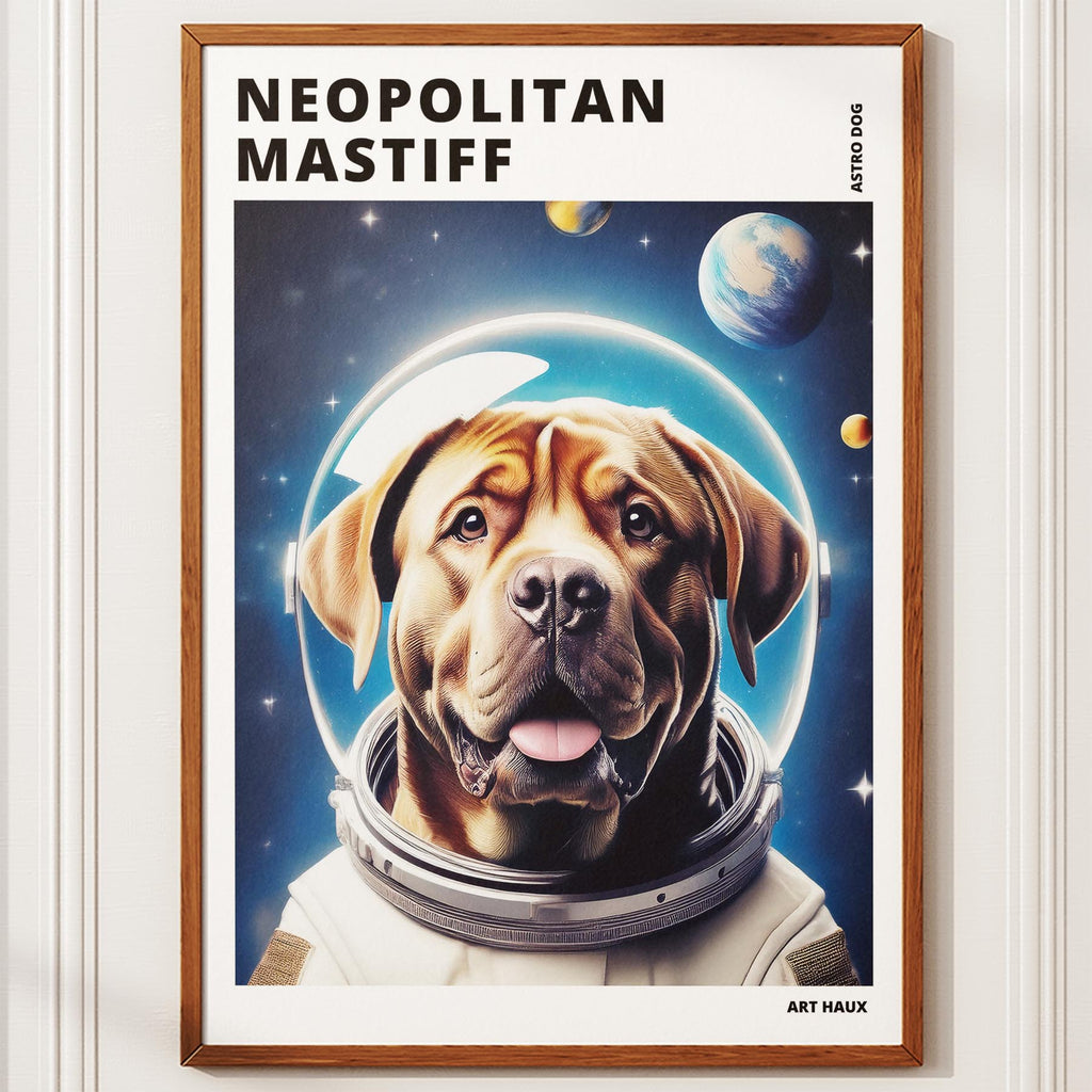 Neapolitan Mastiff Astronaut Dog Series with Text Astro Dog image 10