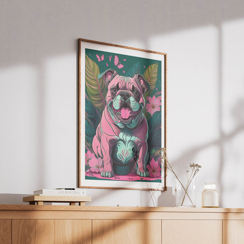 Bulldog 1 Flowery Dog image 6