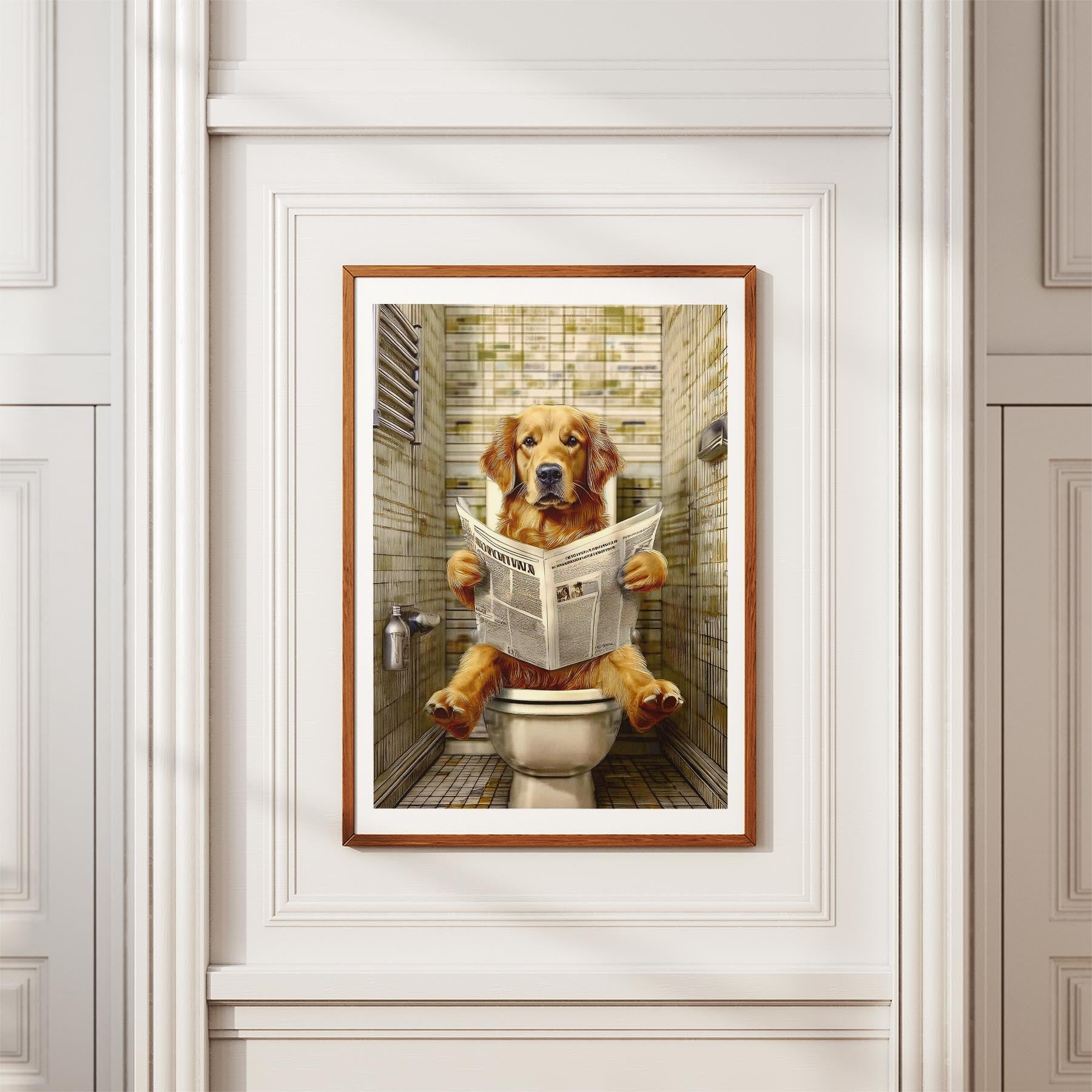 Golden Retriever Toilet Humour Dog Series 2 image 3