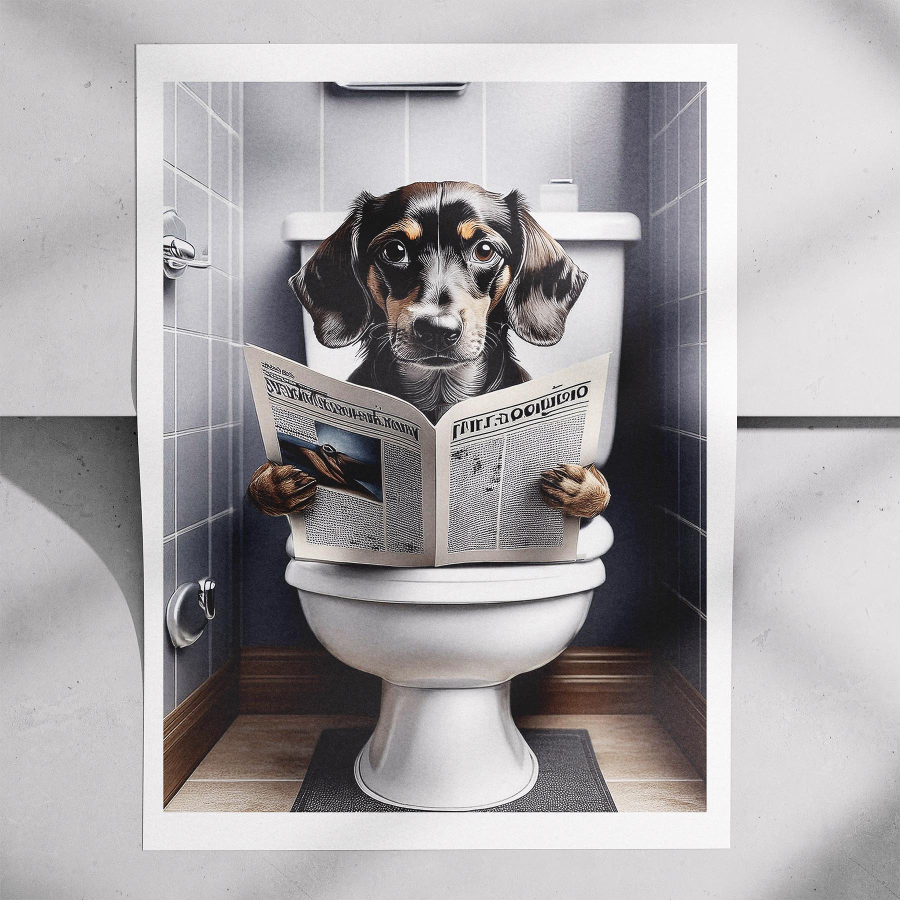 Dachshund Toilet Humour Dog Series 2 image 7