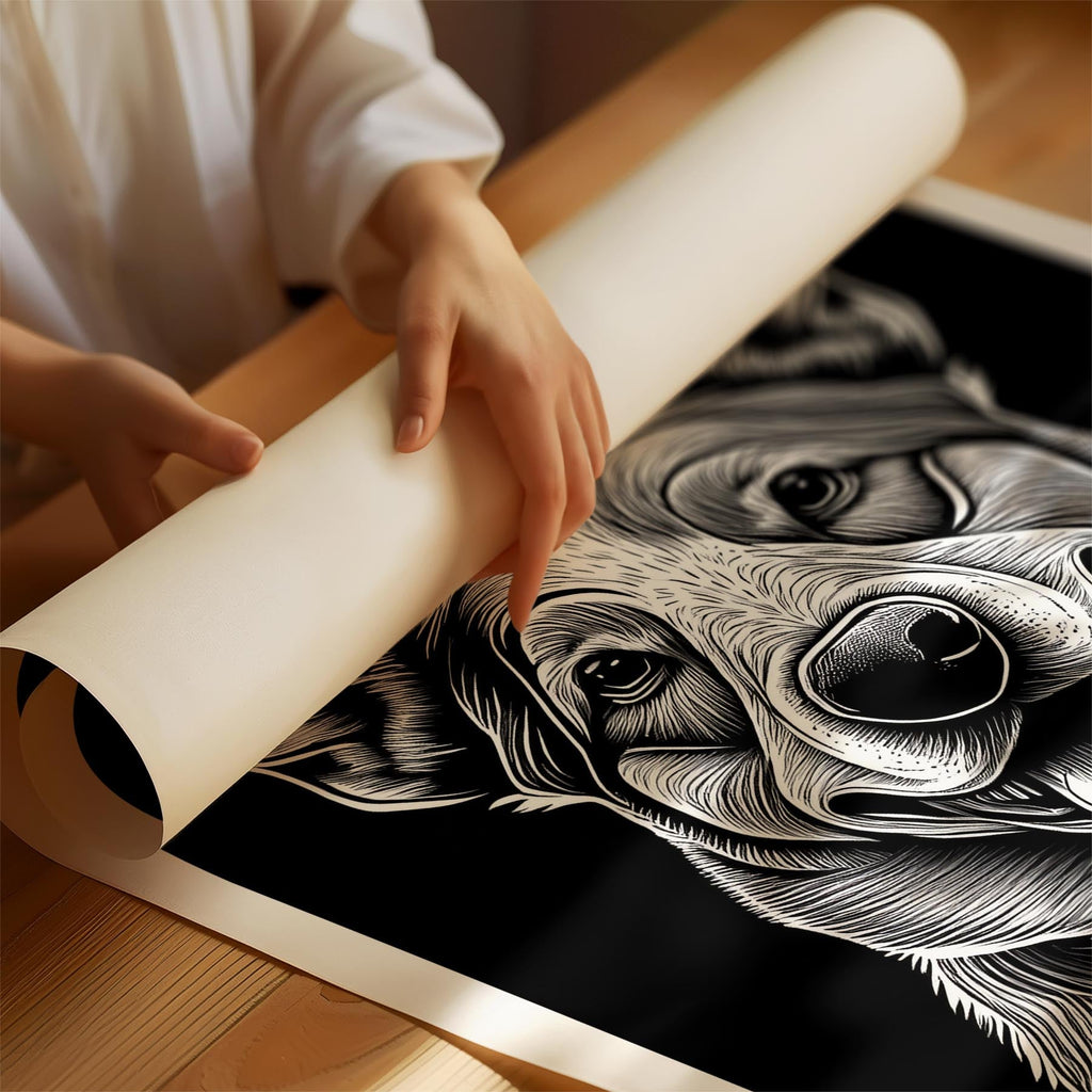 Cattle Dog Line Dog Series in Black and White image 1