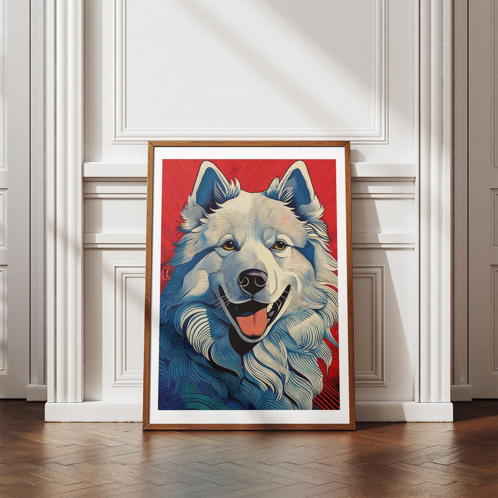 Samoyed Hokusai Japanese Inspired Dog Series image 4