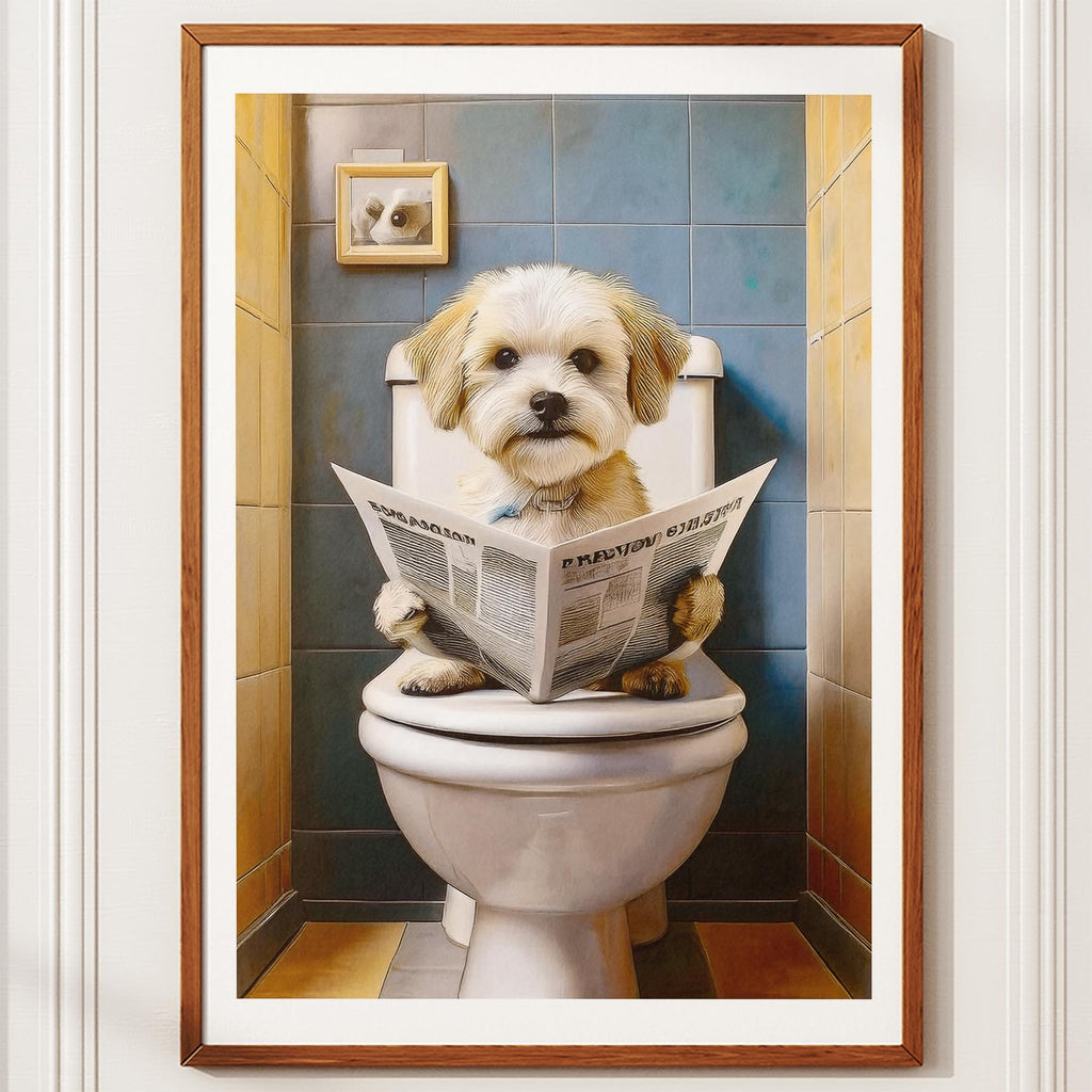 Maltese Toilet Humour Dog Series image 10