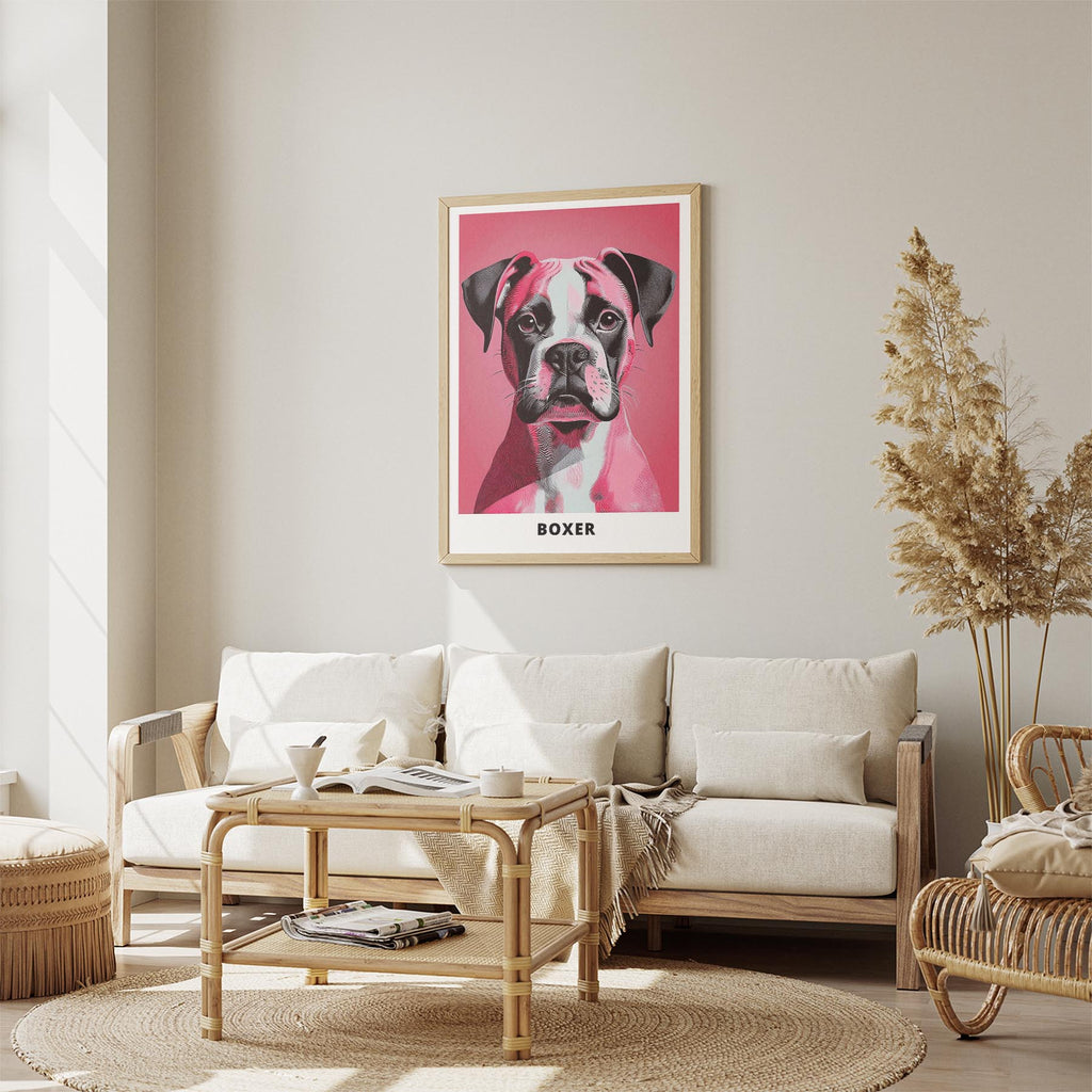 Boxer Pink and Black Dog Series 1 image 2