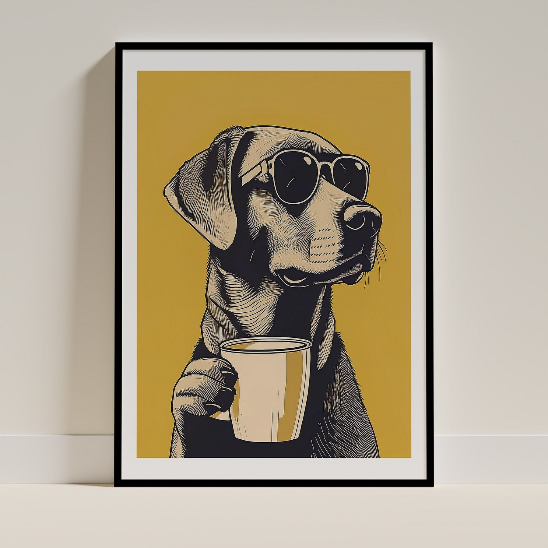 Labrador Retriever Dog Art Print Unframed Vol 3 | 5 Unique Designs | Wall Art Gift for Dog Lovers - Image 2 | Dogsy & Co