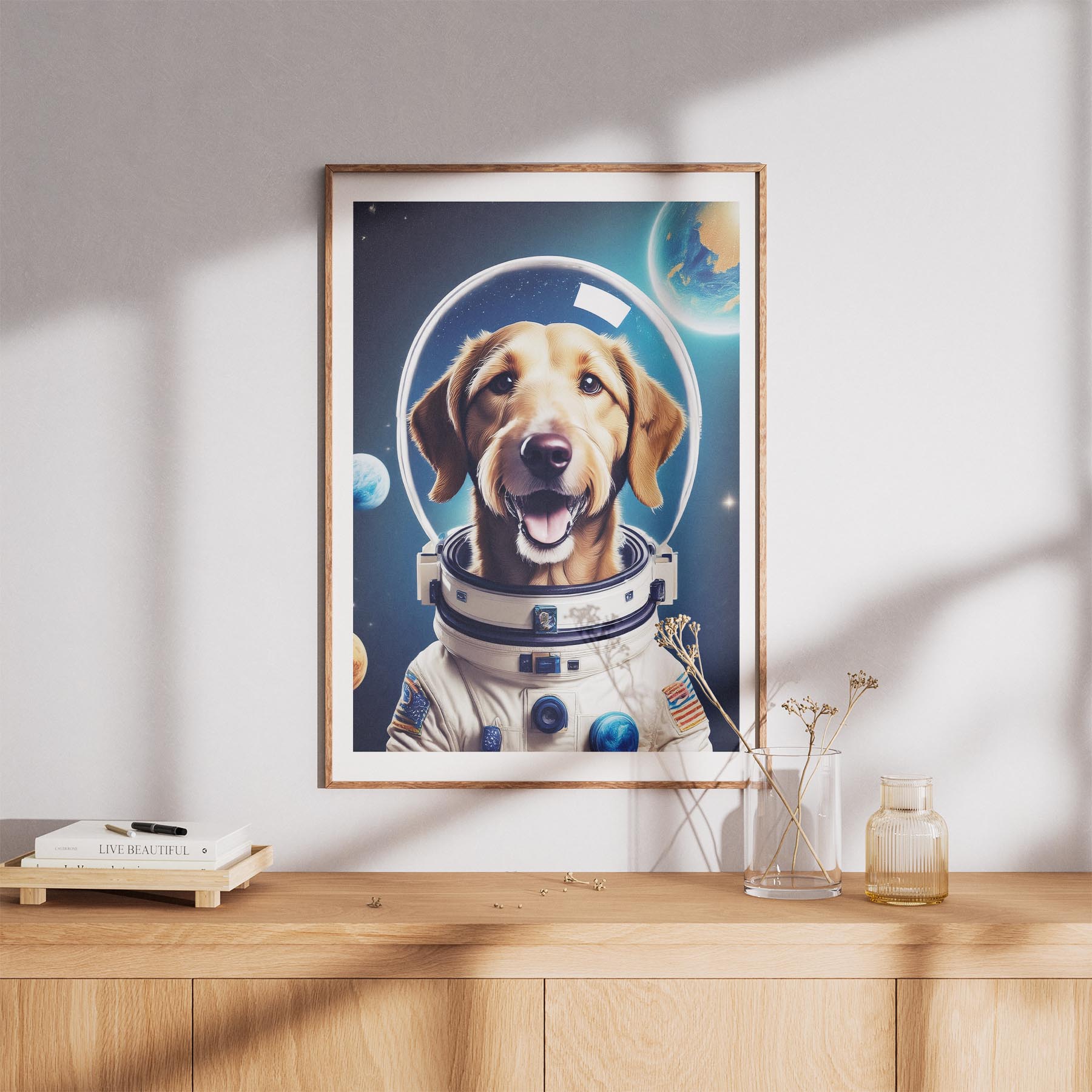 Irish Wolfhound Astronaut Dog Series image 8