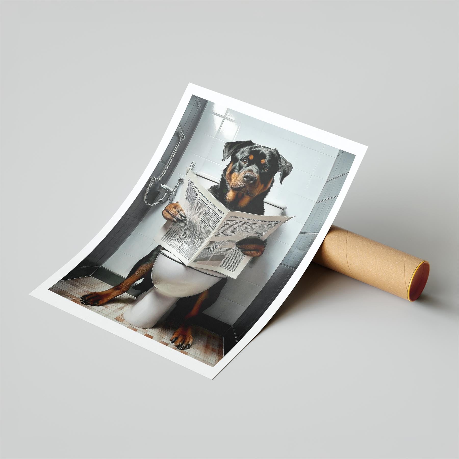 Rottweiler Toilet Humour Dog Series 2 image 6