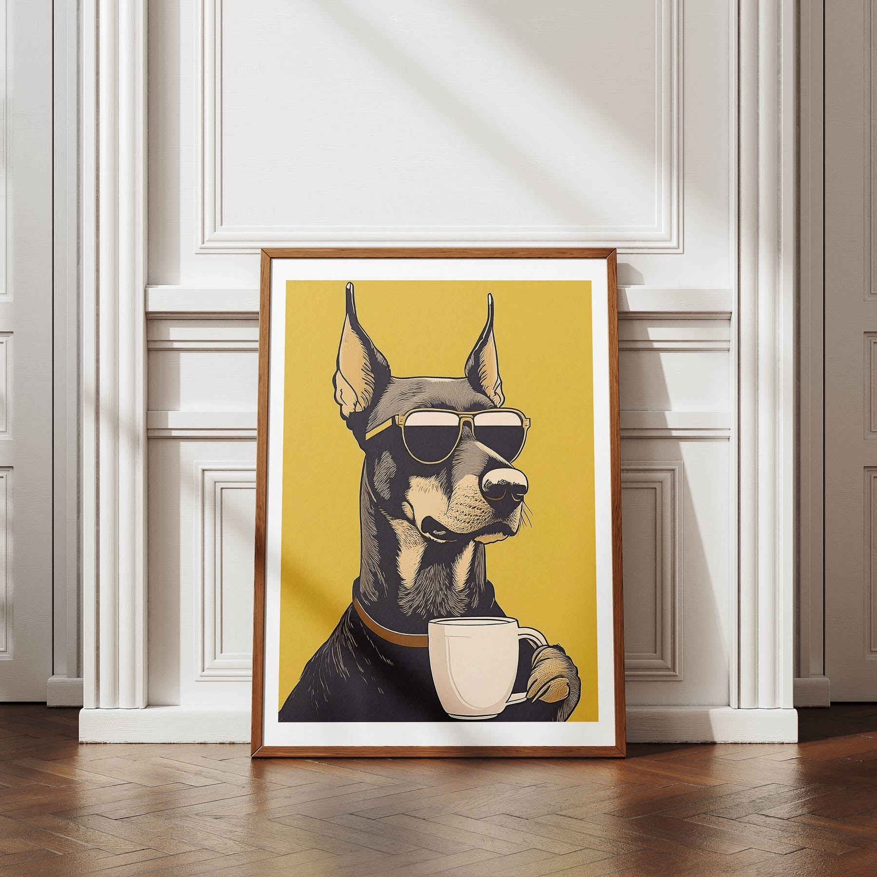 Doberman Chillin Coffee Dog image 4