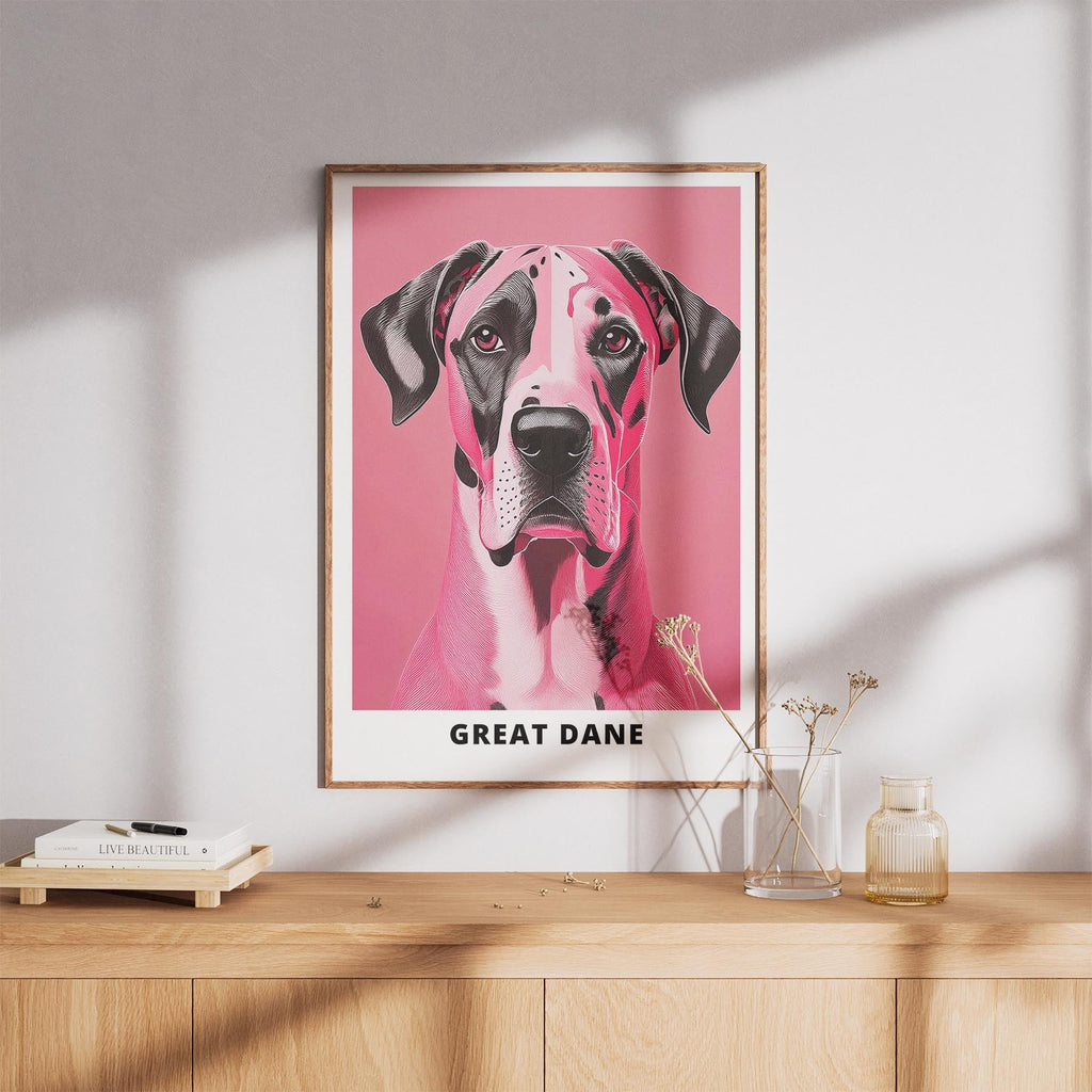 Great Dane Pink and Black Dog Series 3 image 8