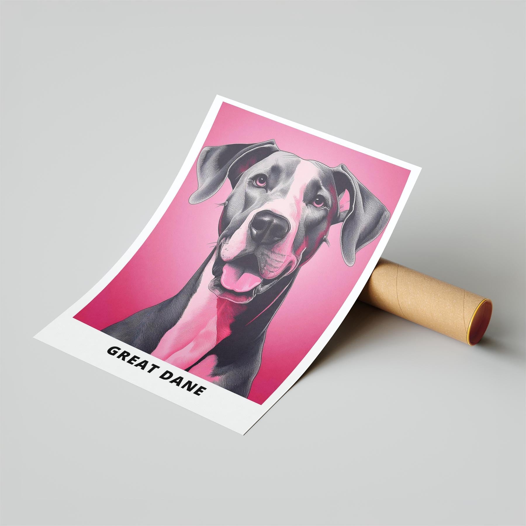 Great Dane Pink and Black Dog Series 2 image 6