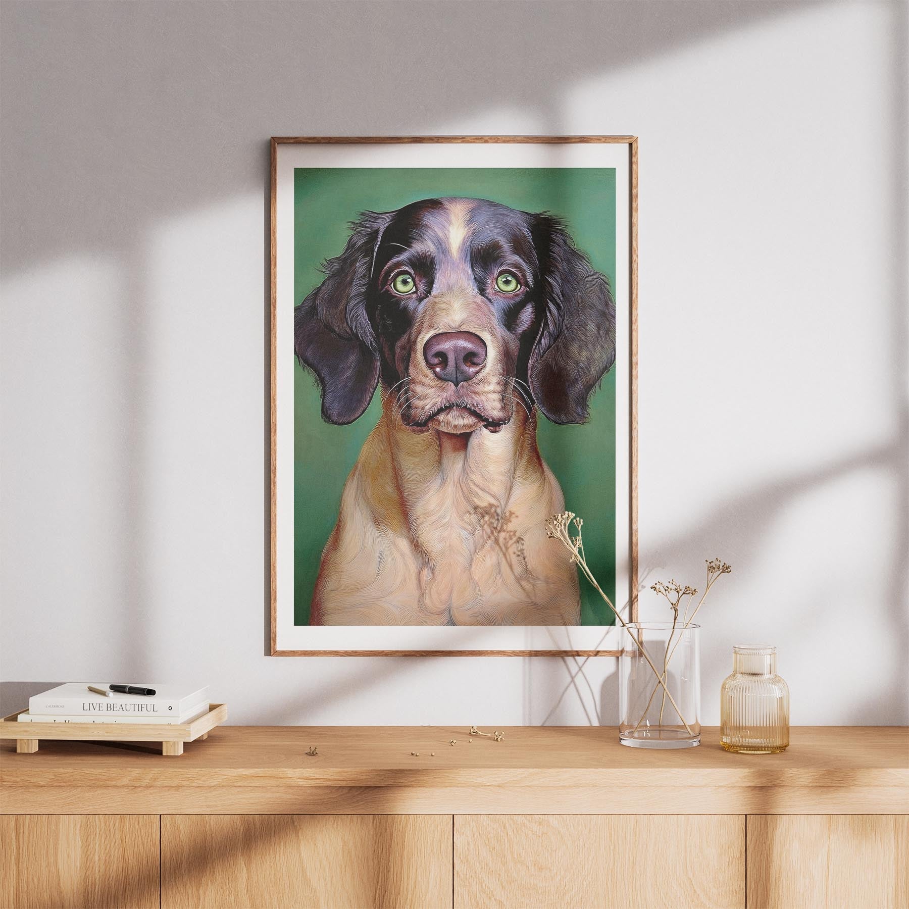 English Setter Green Painted Series image 8