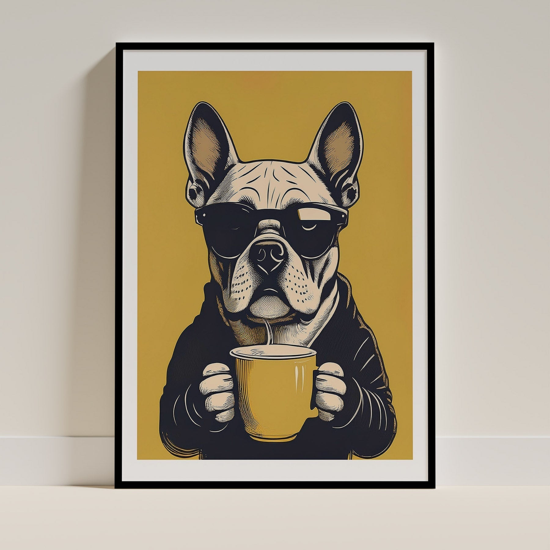 Bull Dog Dog Art Print Unframed | 4 Unique Designs | Wall Art Gift for Dog Lovers - Image 4 | Dogsy & Co