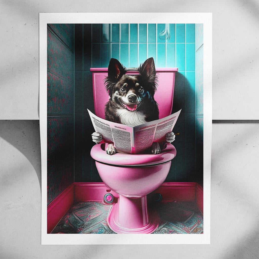 German Spitz Toilet Dogs PInk and Turquise image 7