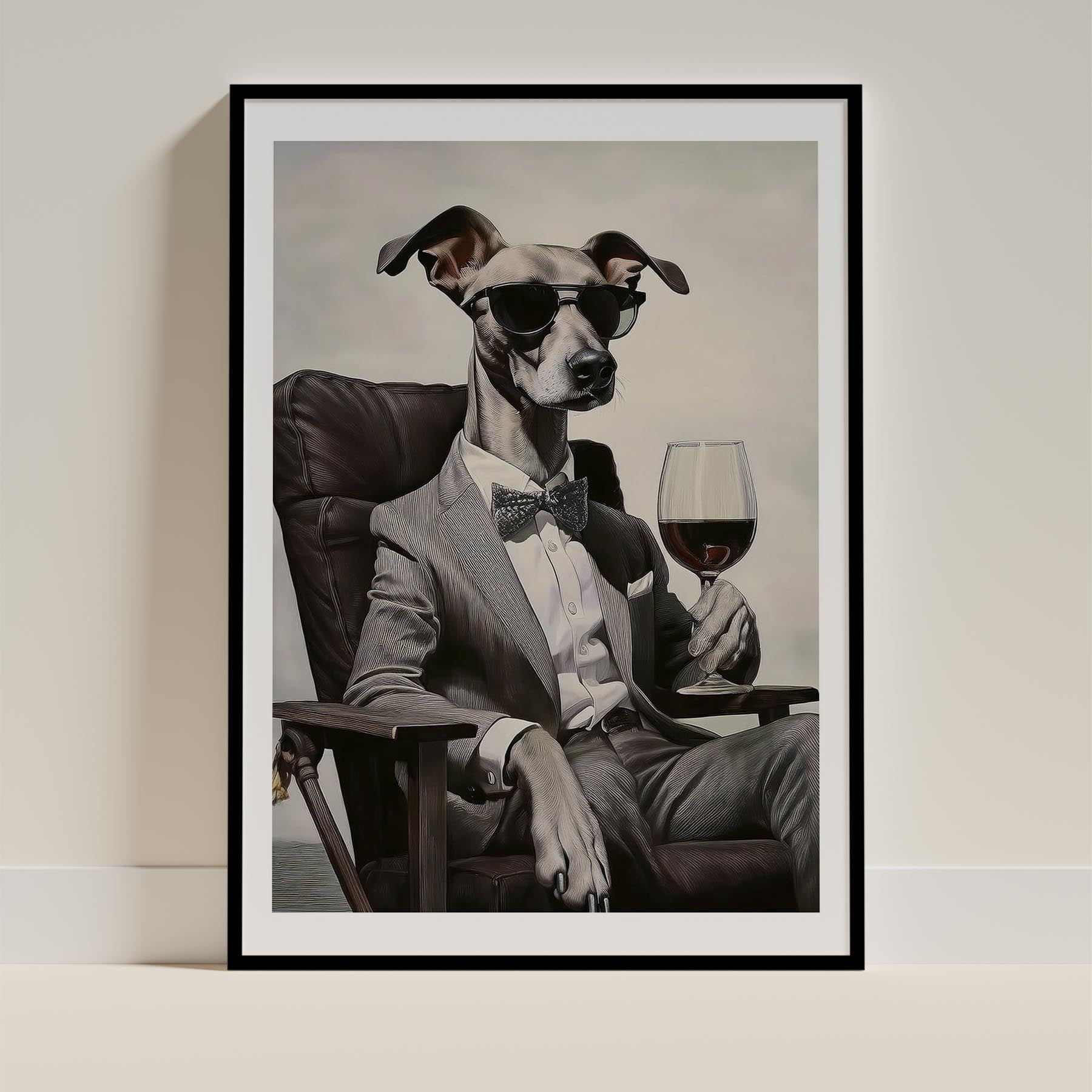 Whippet Dog Art Print Unframed Vol 1 | 11 Unique Designs | Wall Art Gift for Dog Lovers - Image 8 | Dogsy & Co