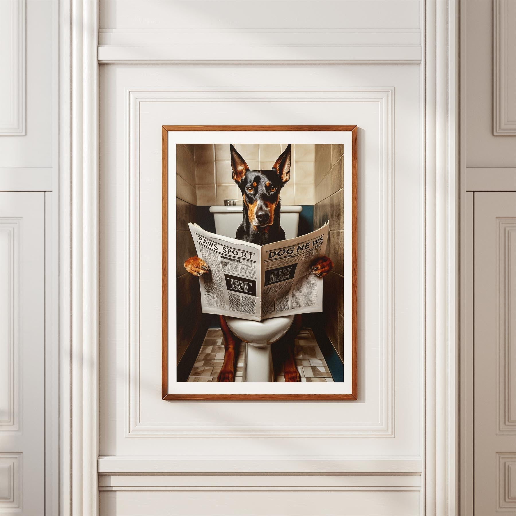 Dobermann Toilet Humour Dog Series 2 image 3