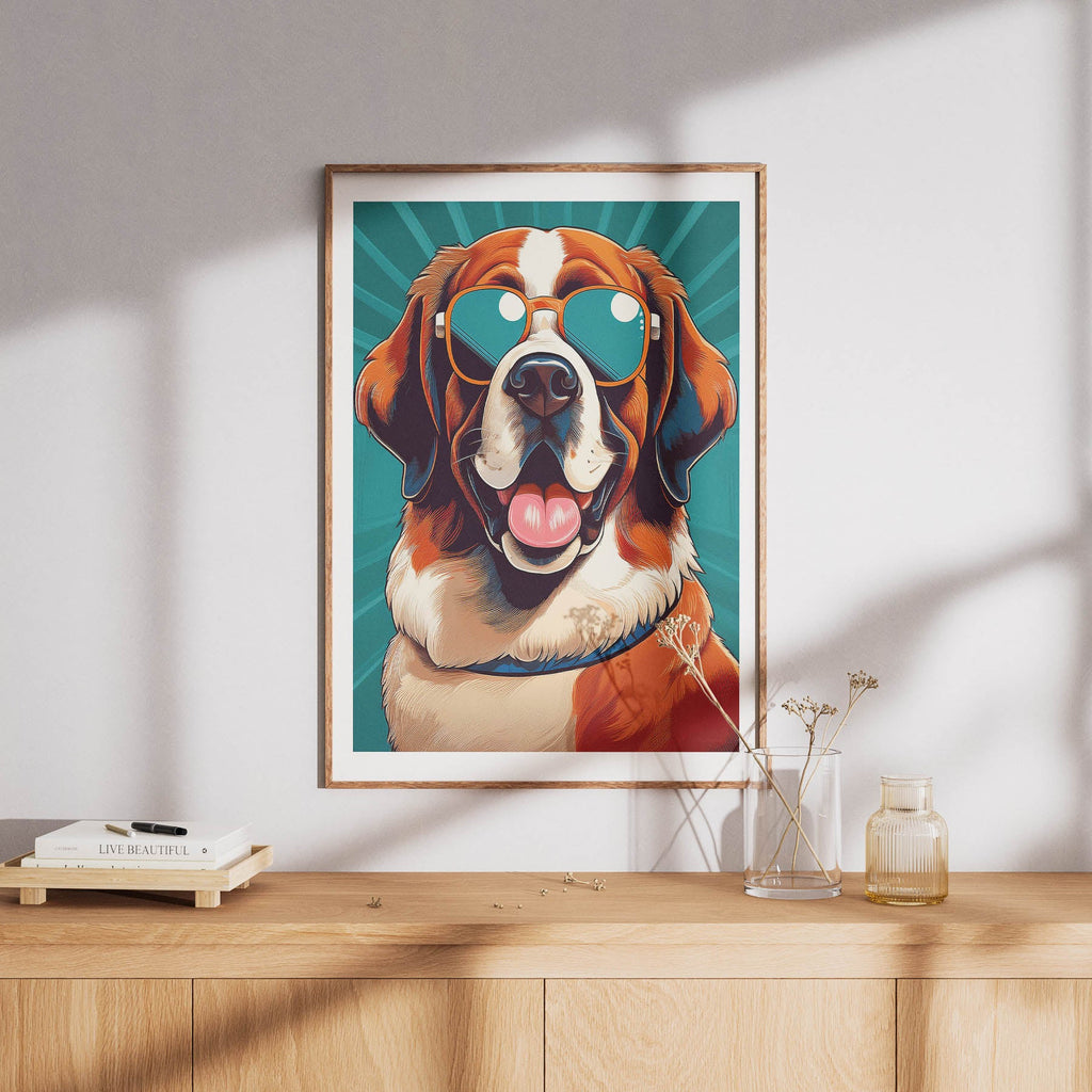 Saint Bernard In Colourful Sunnies 1 image 8