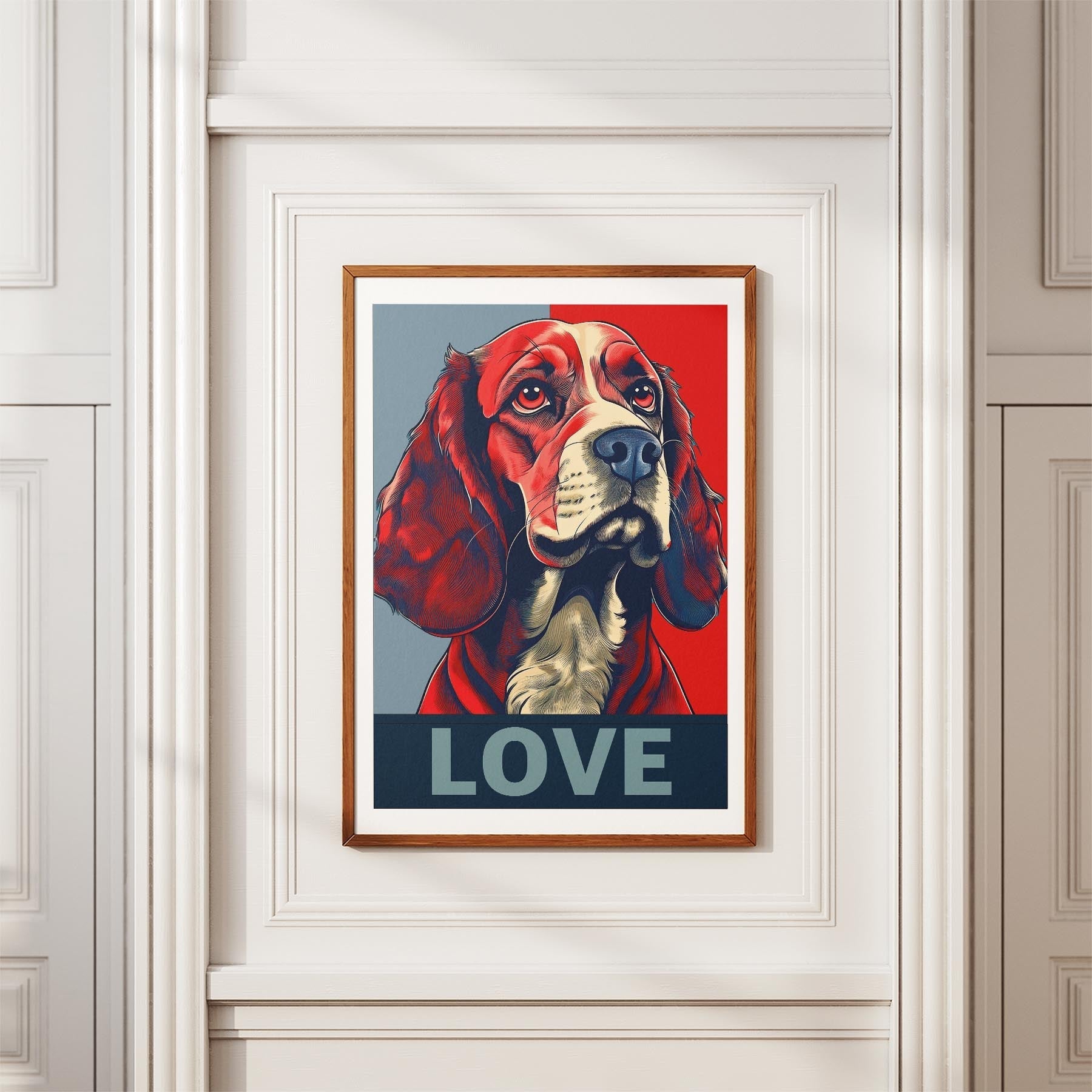 Cocker Spaniel LOVE Series Inspired by the Obama Poster image 3