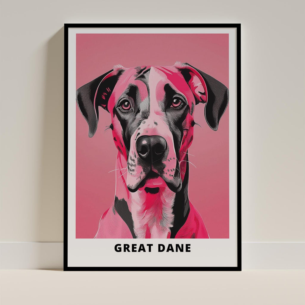 Great Dane Pink and Black Dog Series 5 image 0