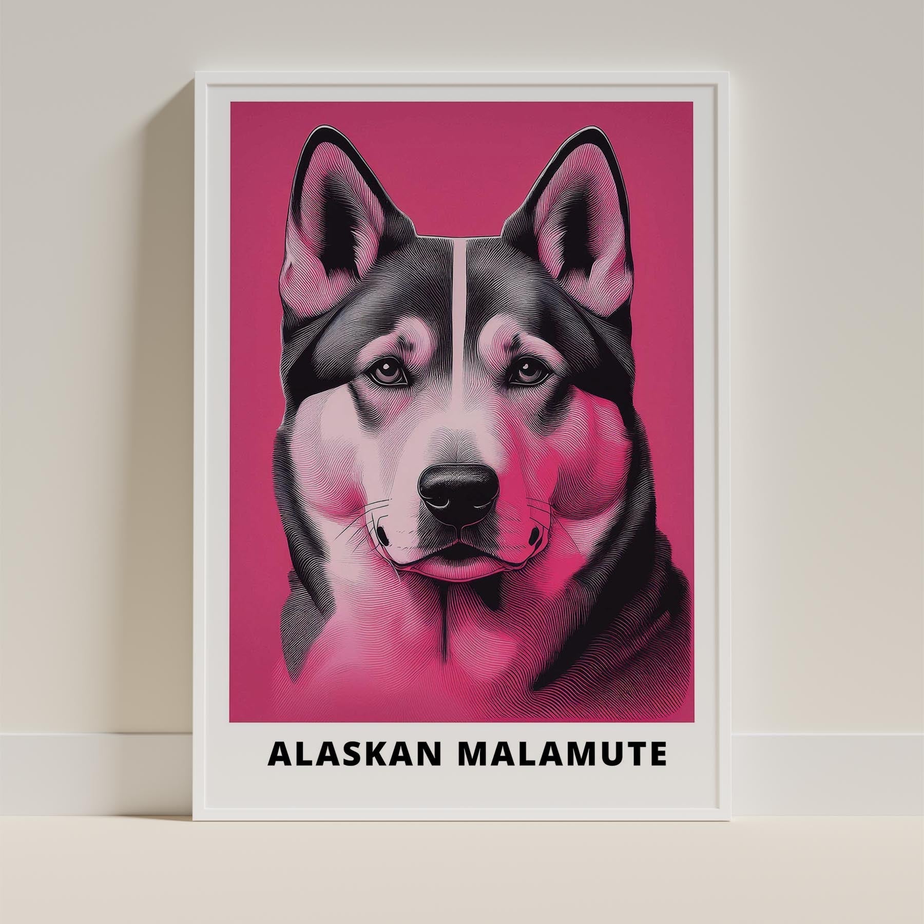 Alaskan Malamute Pink and Black Dog Series 2 image 9