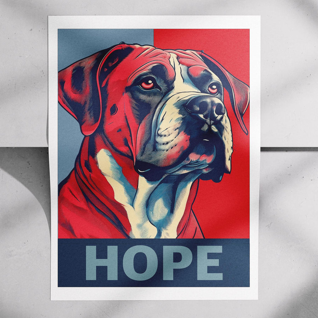 Dogue de Bordeaux HOPE Series Inspired by the Obama Poster image 7