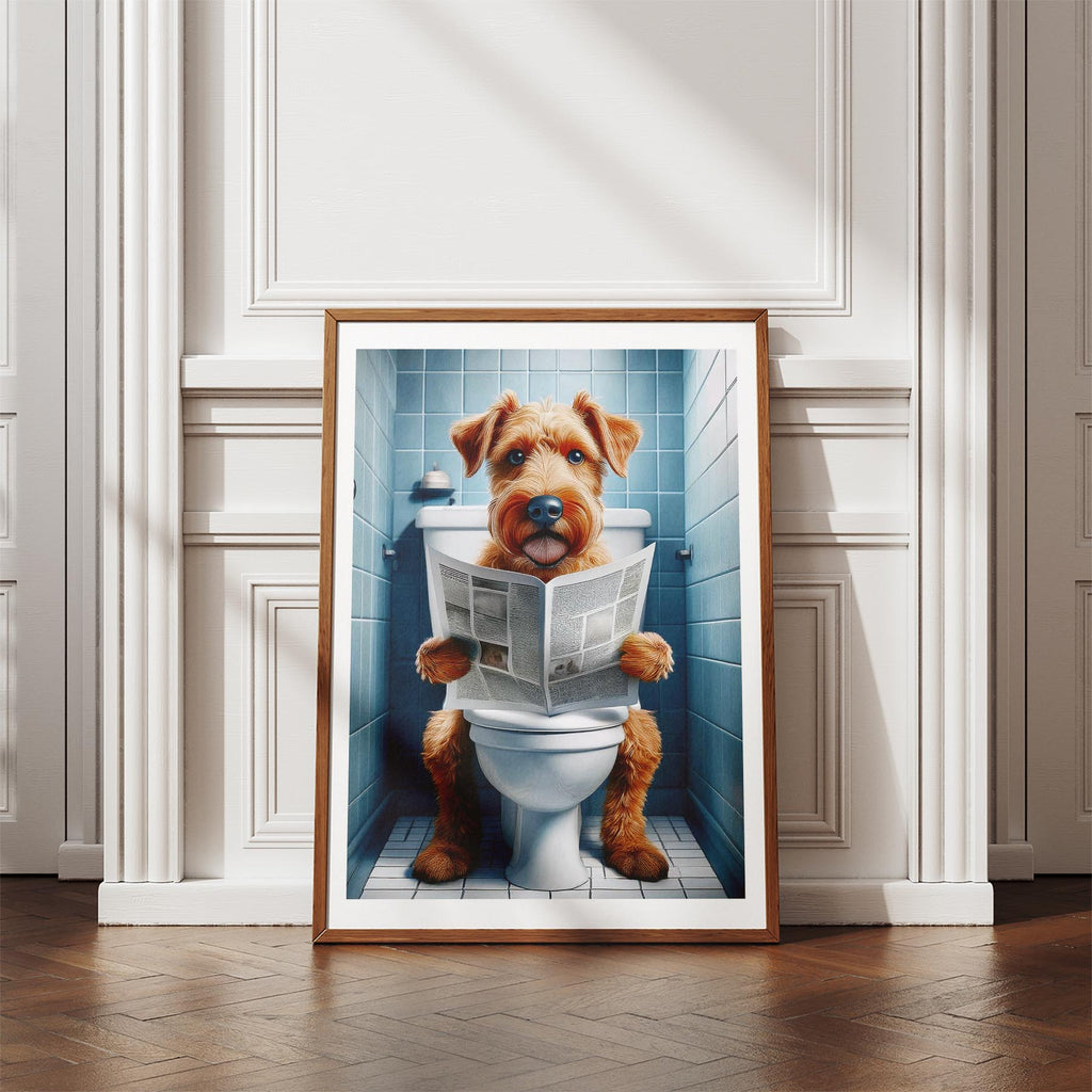 Irish Terrier Toilet Humour Dog Series image 4