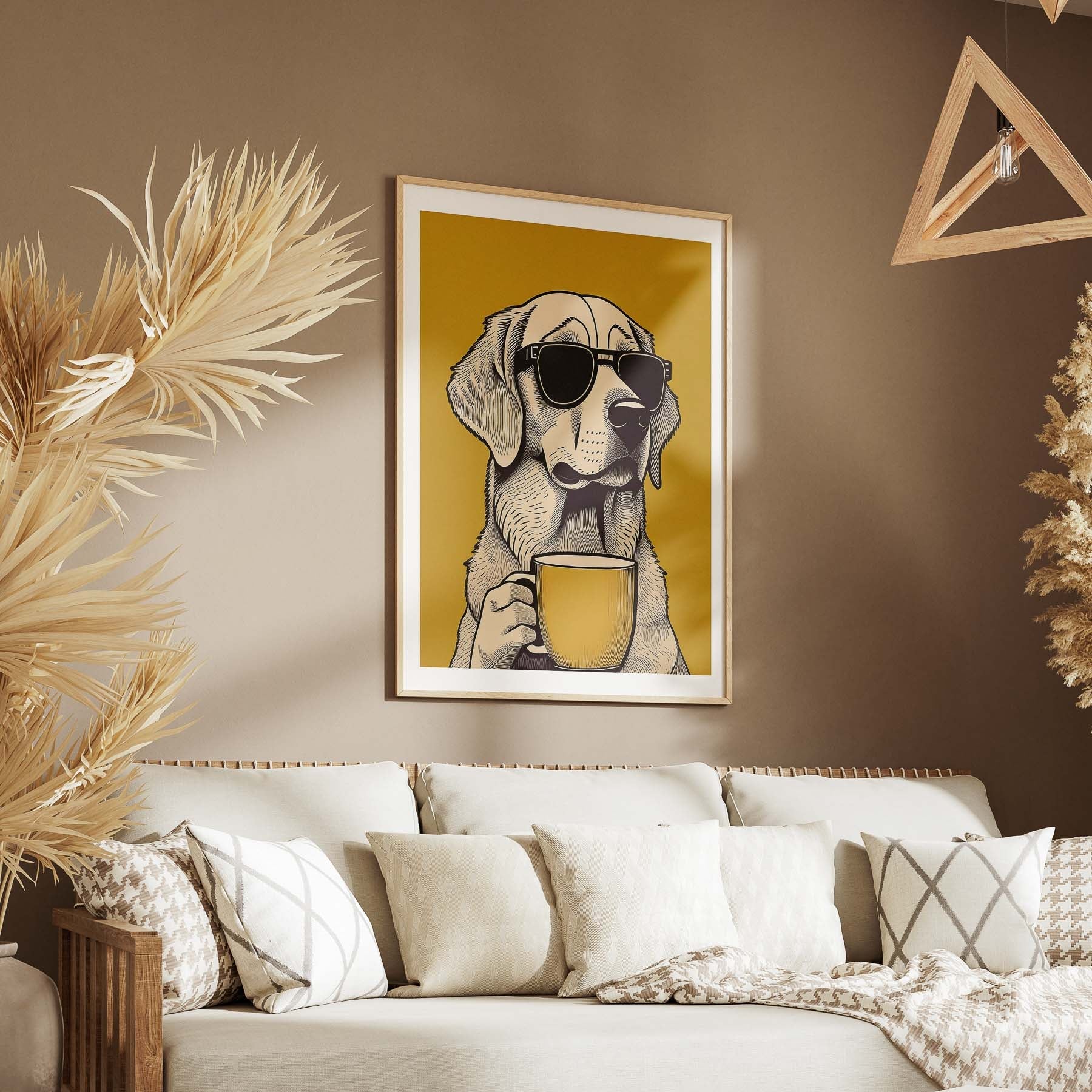 Golden Retriever Chillin Coffee Dog image 5