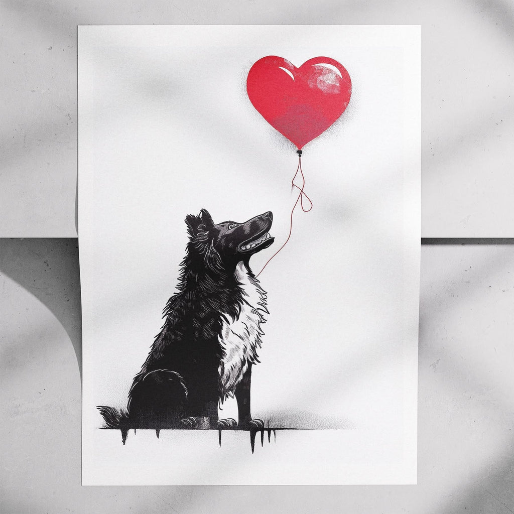 Rough Smooth Collie DOGSY Series inspired by the Art of Banksy image 7