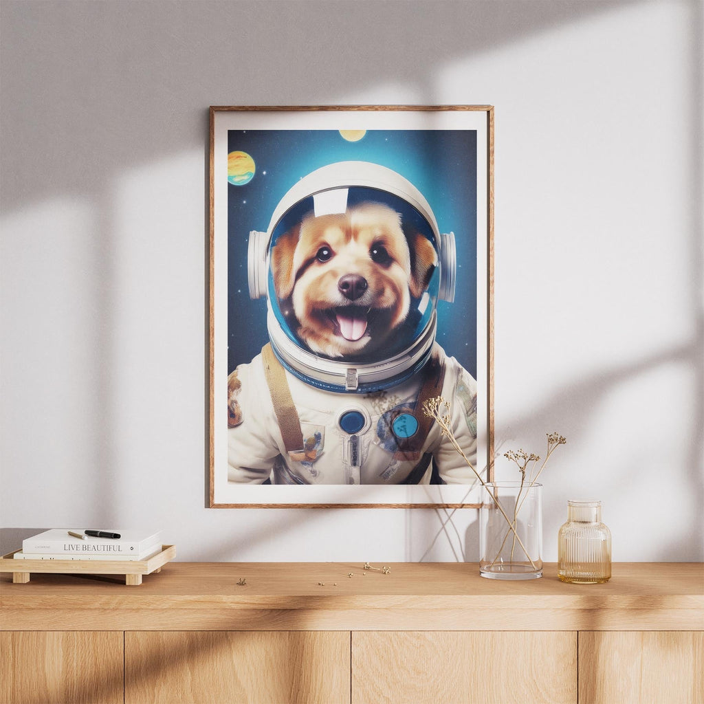 Australian Silky Terrier Astronaut Dog Series image 8