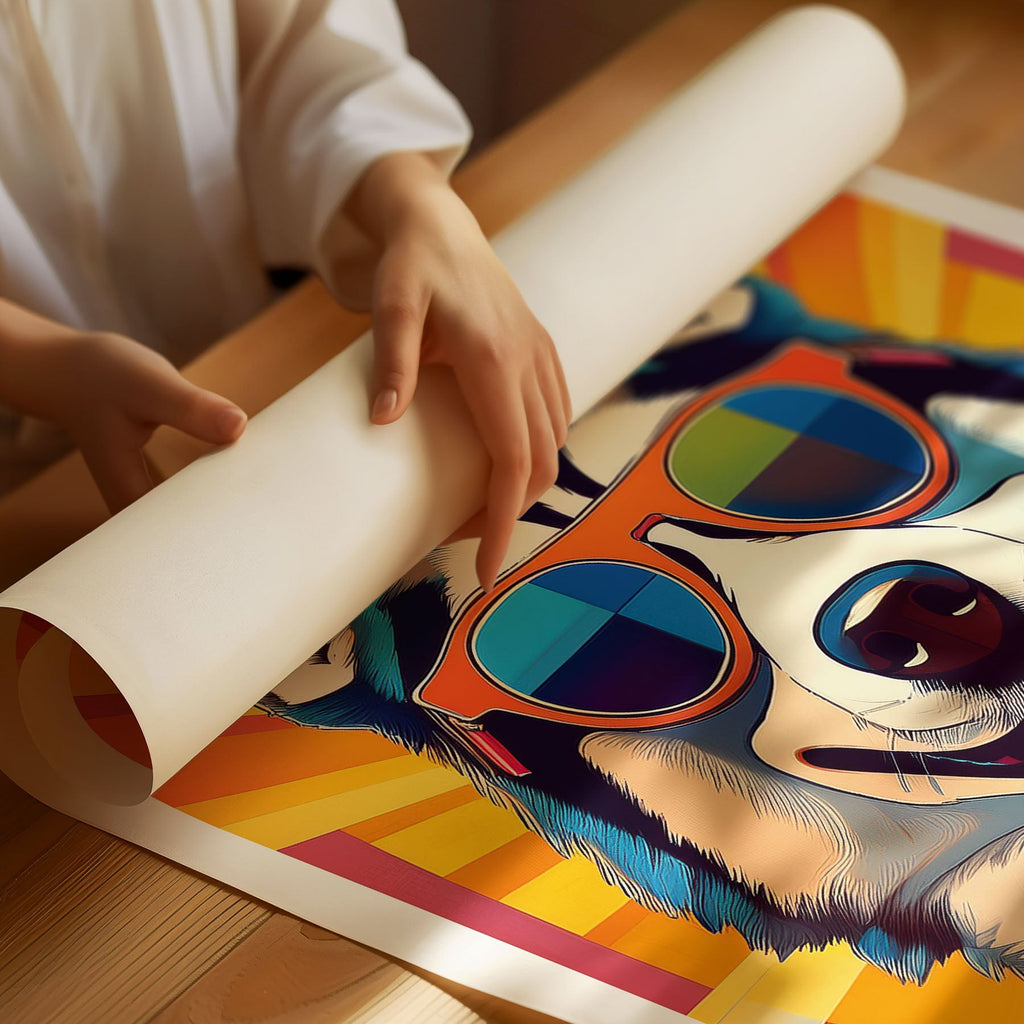 Siberian Husky In Colourful Sunnies 1 image 3