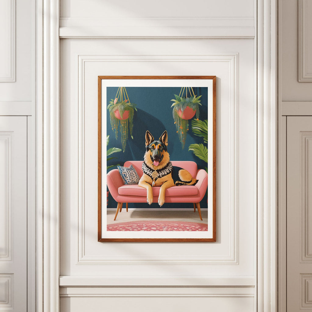 German Shepherd  Just Lounging Around image 2