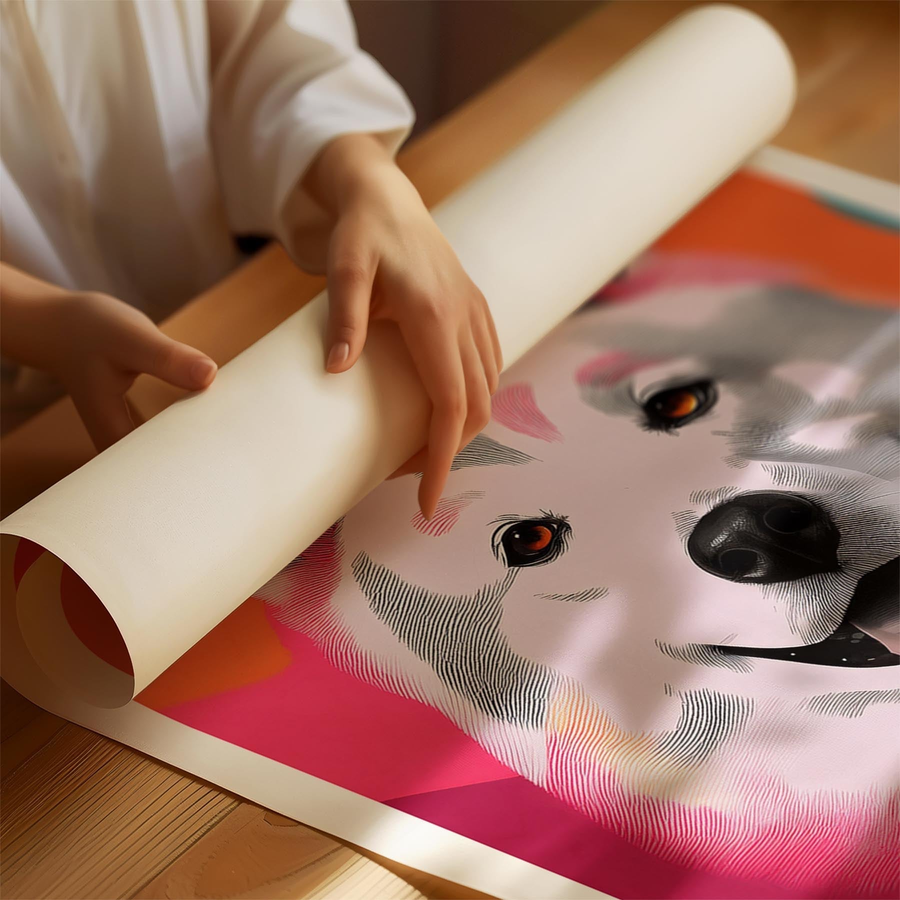 Samoyed Modern Pop Dog Series image 1