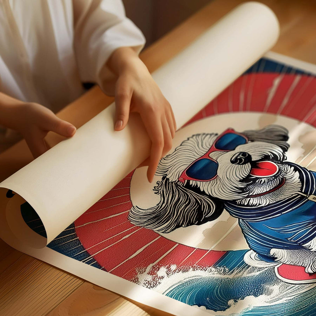 Groodle Hokosai Surfer Dogs 1 image 3