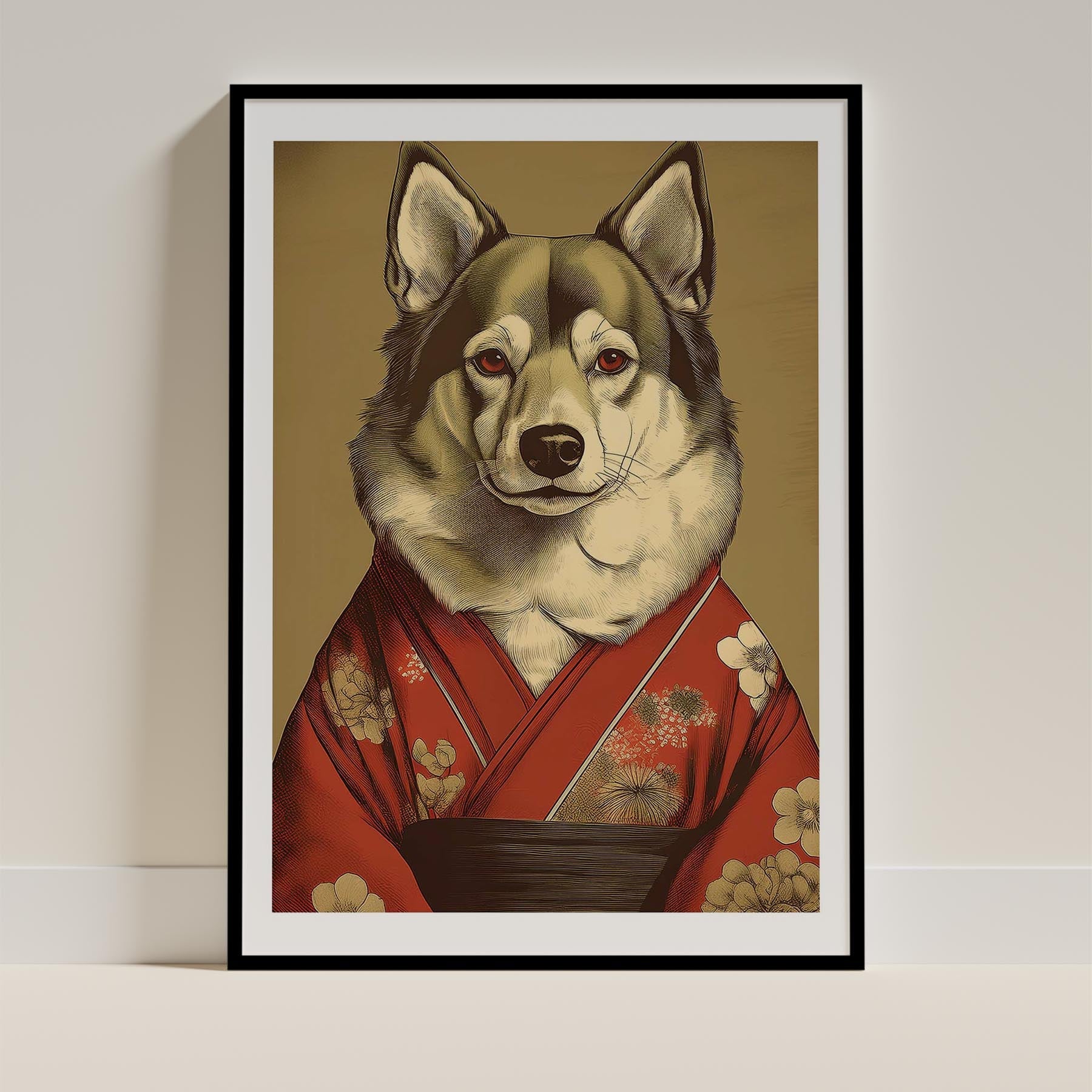 Finnish Lapphund Japanse Kimono Dog Series image 0