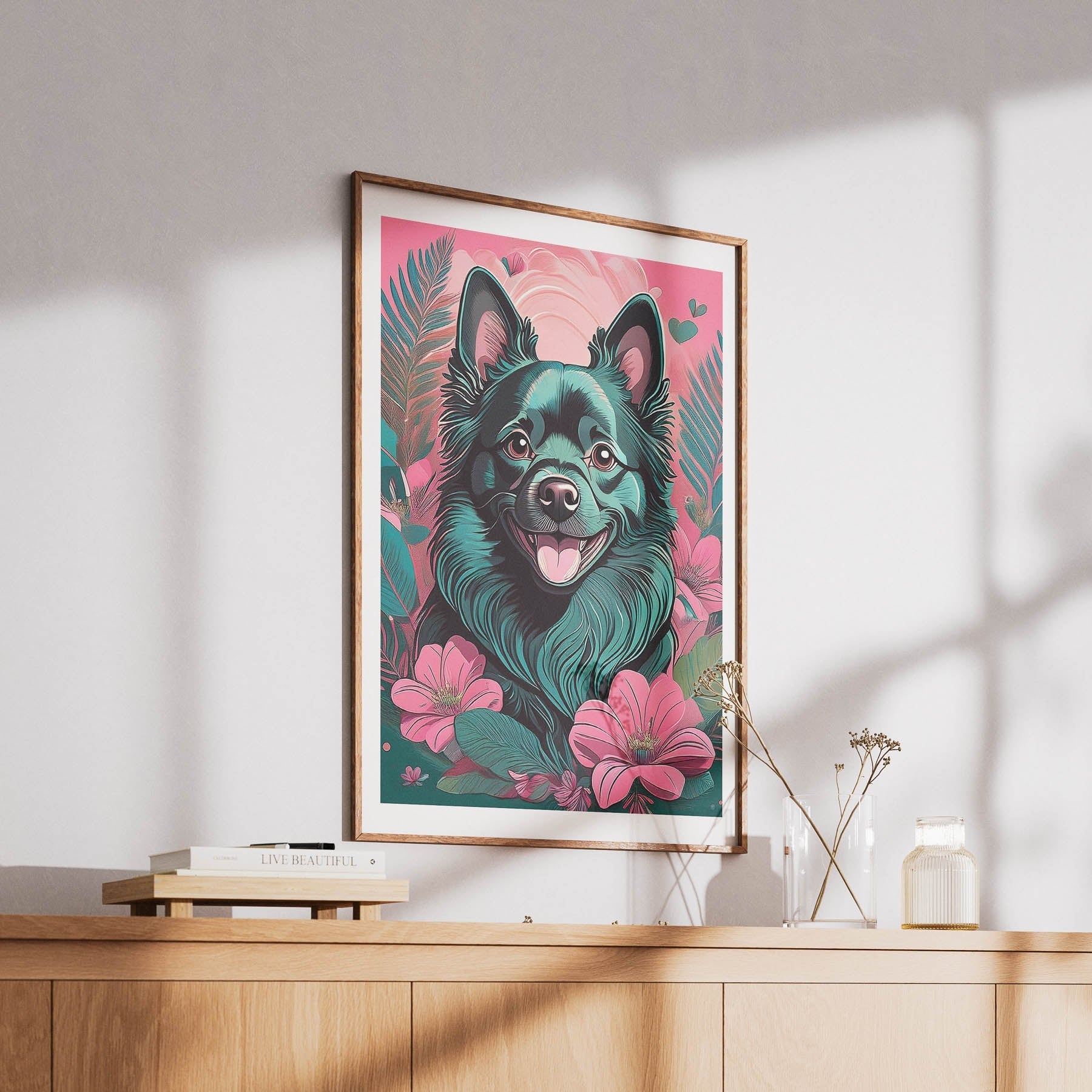 German Spitz Flowery Dog image 6