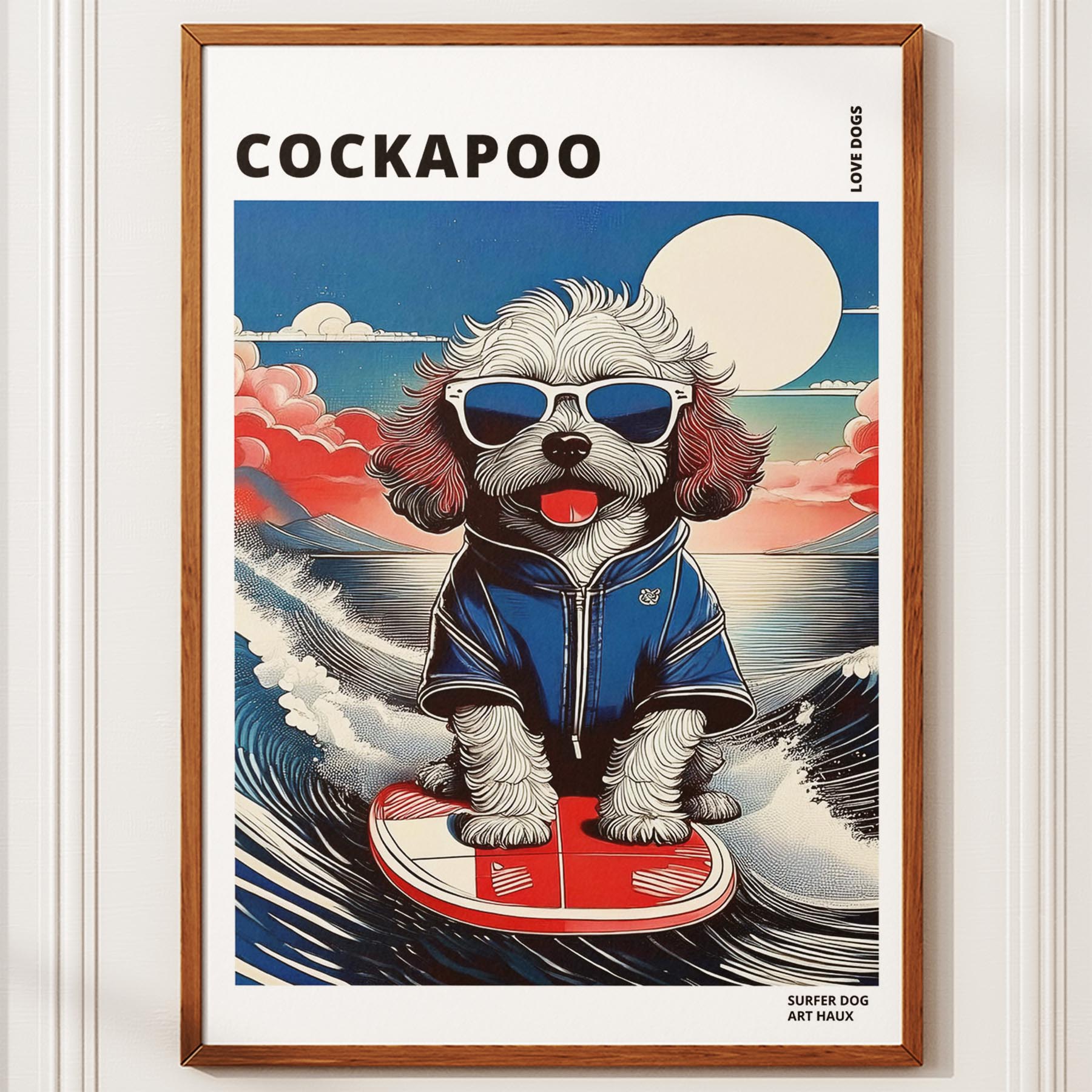 Cockapoo Hokosai Surfer Dogs 1 image 10